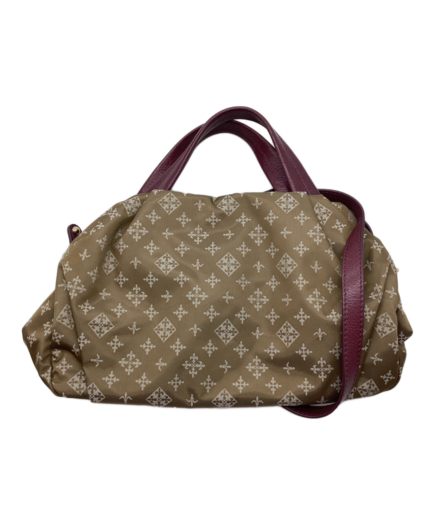 中古・古着通販】russet (ラシット) 2WAYバッグ カーキ×ボルドー 