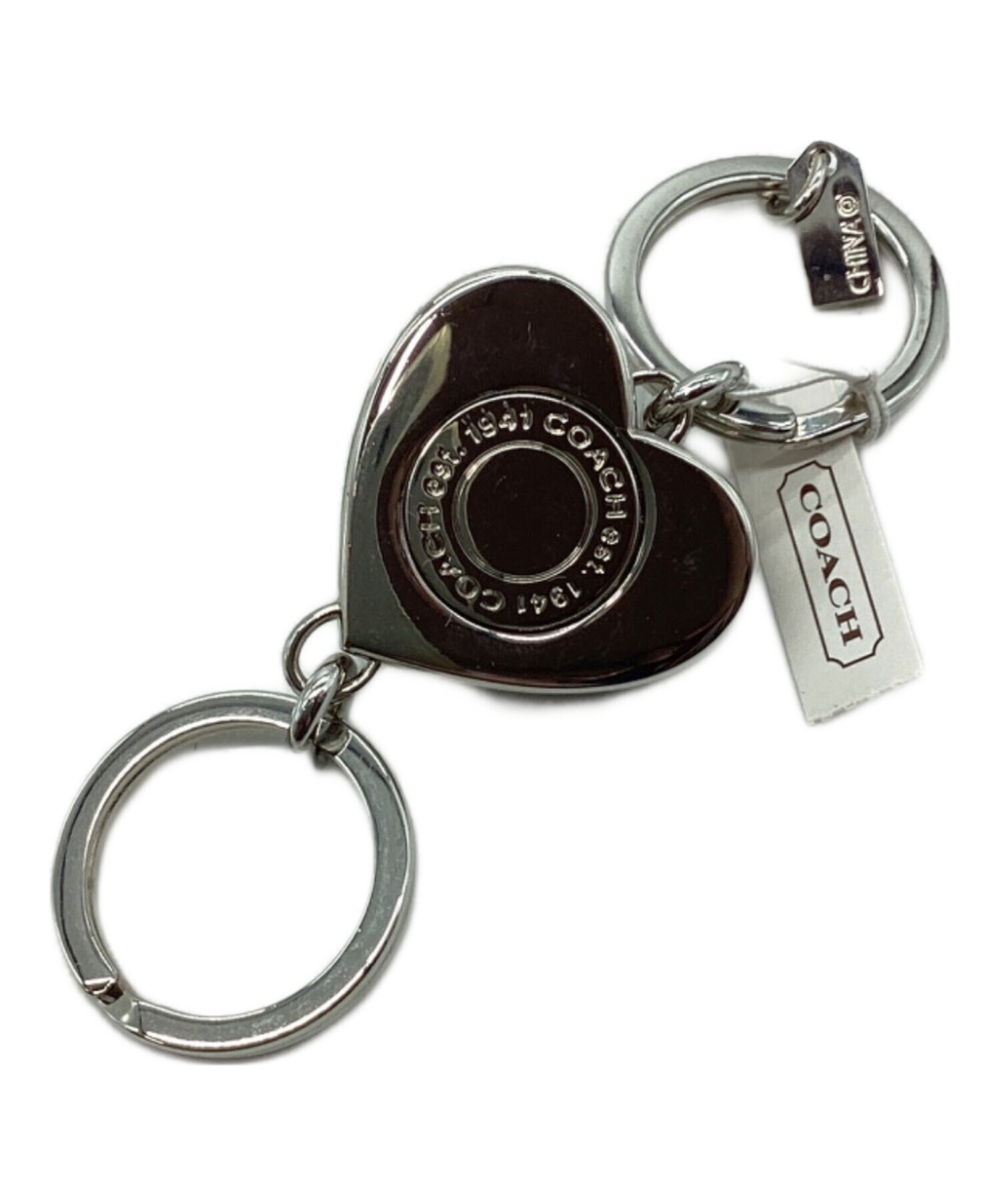 中古・古着通販】COACH (コーチ) キーリング ホワイト｜ブランド・古着