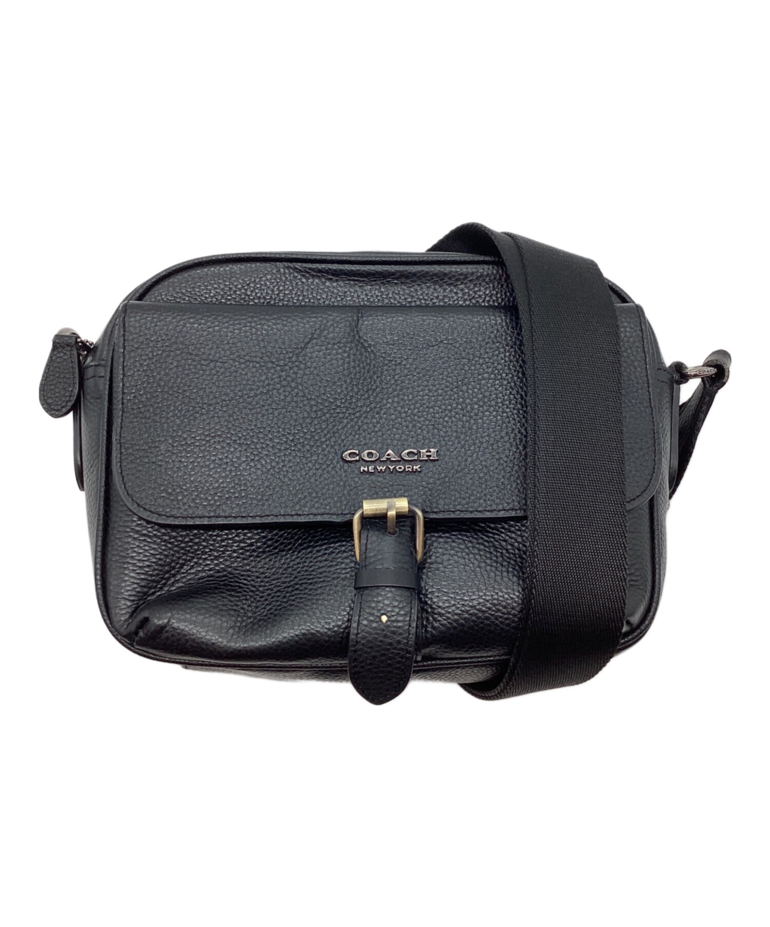 中古・古着通販】COACH (コーチ) クロスボディバッグ ブラック 