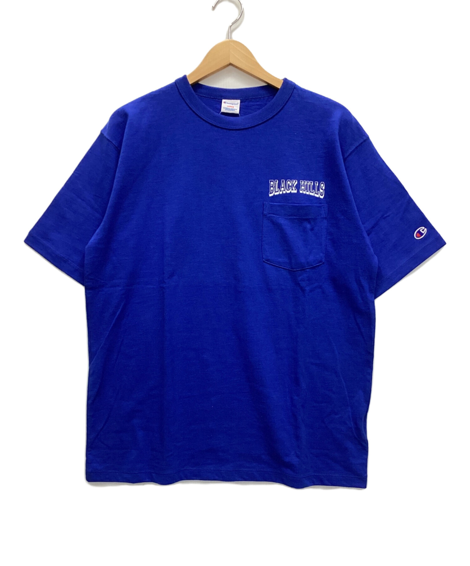 中古・古着通販】Champion (チャンピオン) Tシャツ ブルー サイズ:L 未 