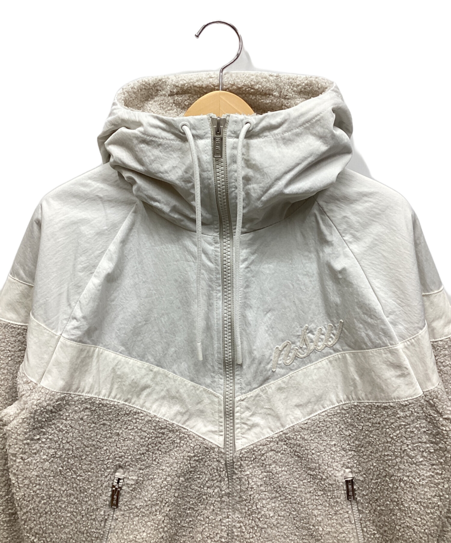 中古・古着通販】NIKE (ナイキ) ボアジャケット ホワイト サイズ:M 