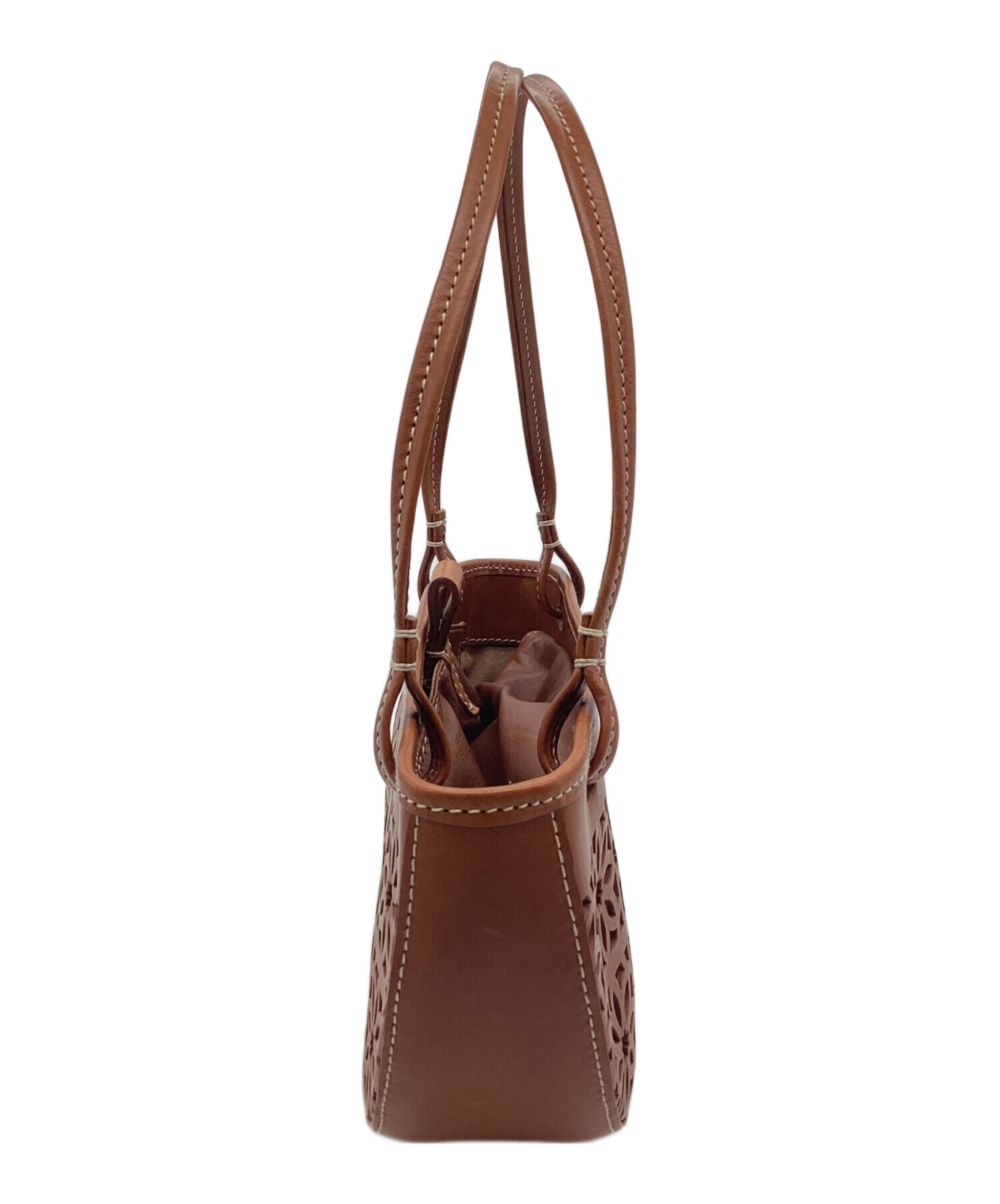 中古・古着通販】genten (ゲンテン) カットワークショルダーバッグ