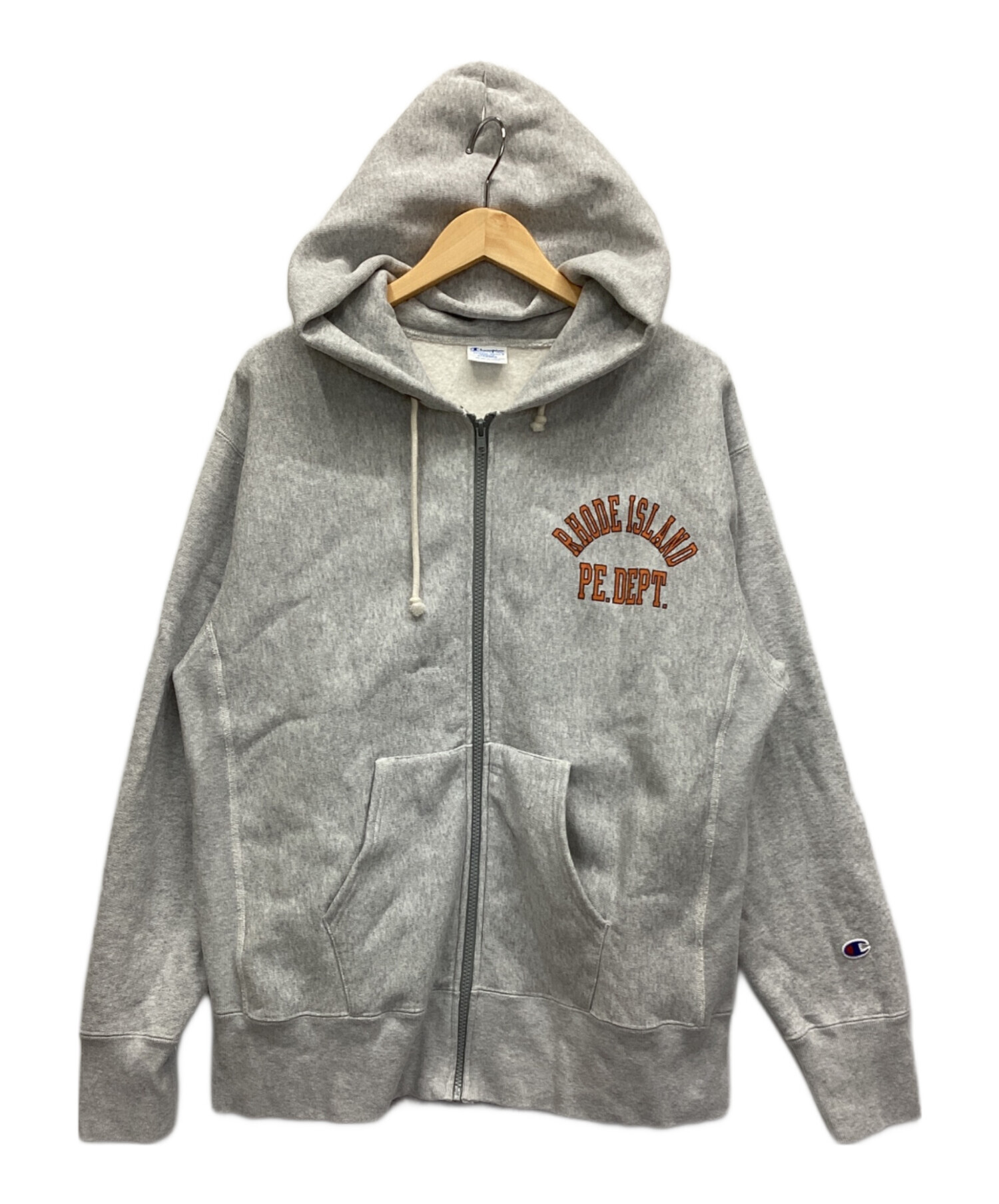 中古・古着通販】Champion (チャンピオン) ジップパーカー グレー