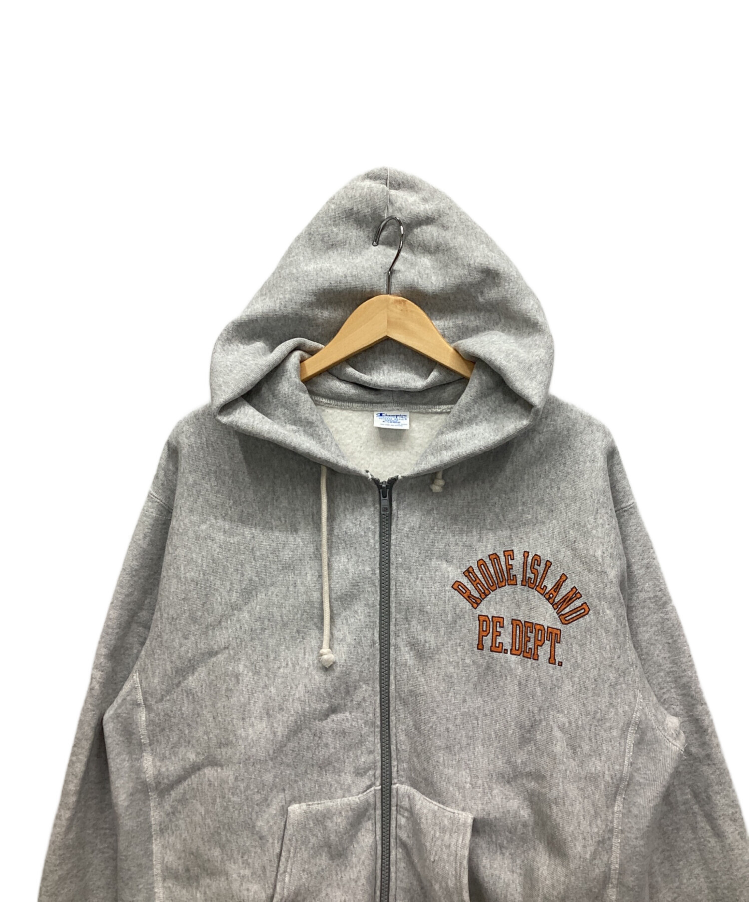 赤単タグ　Champion グレー ジップアップパーカー Lサイズ 赤単タグ Champion グレー ジップアップパーカー Lサイズ チャンピオン