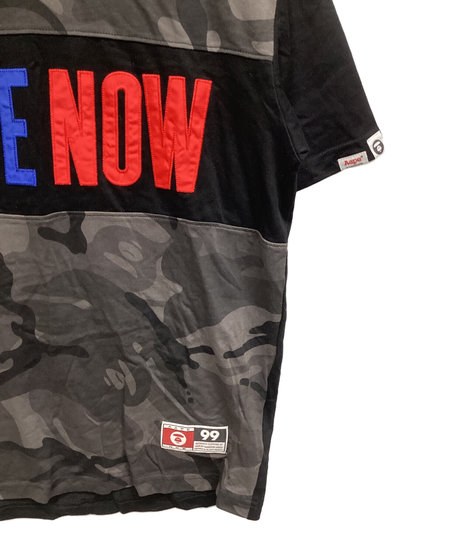 A BATHING APE (エイプ)カモフラージュ Tシャツ L ブラック