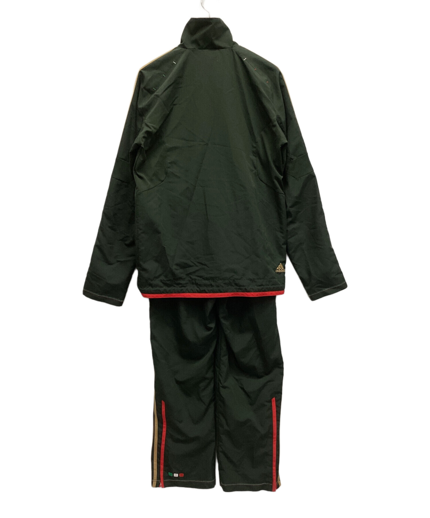 中古・古着通販】adidas (アディダス) セットアップジャージ グリーン 