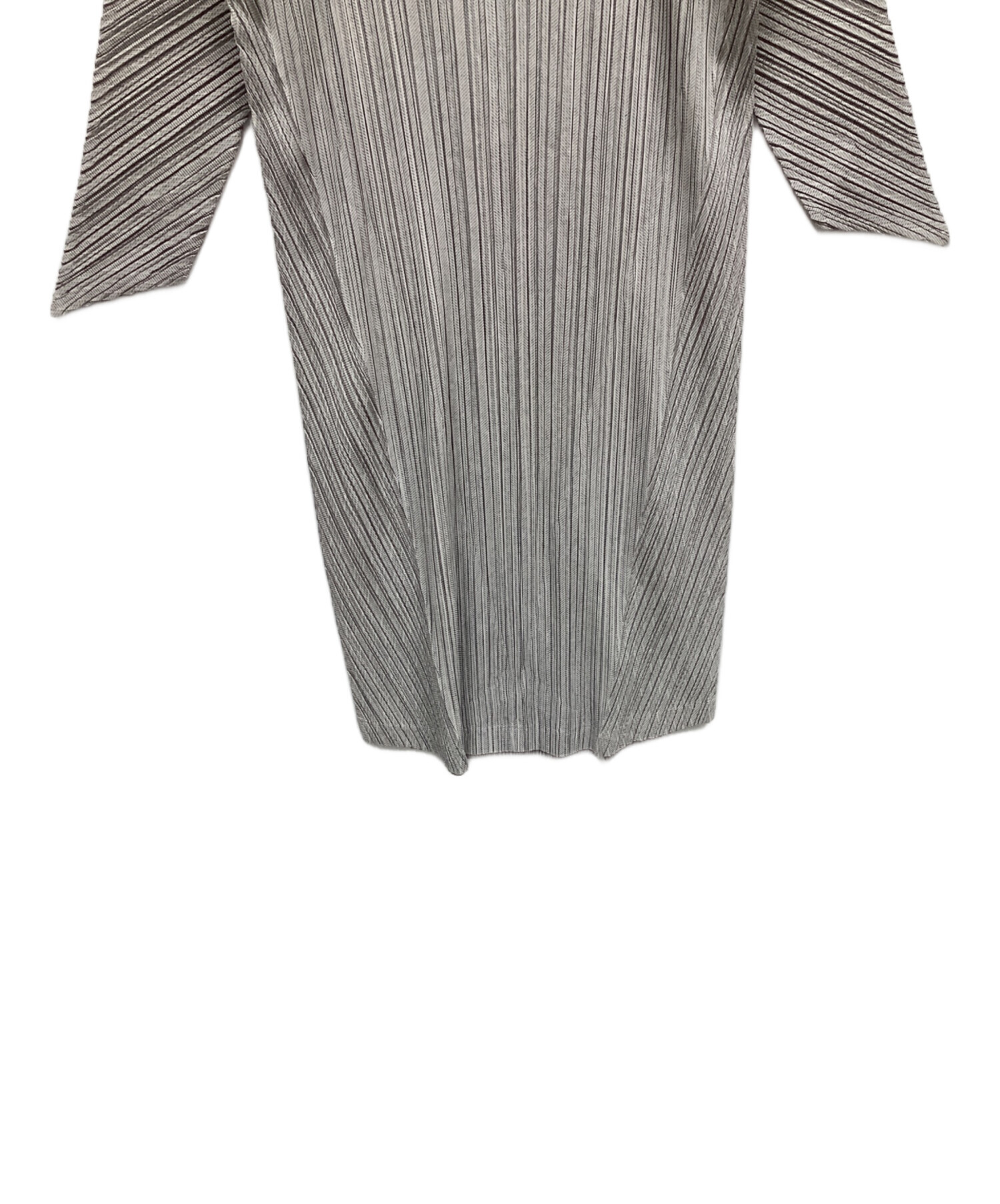 中古・古着通販】PLEATS PLEASE (プリーツプリーズ) ワンピース グレー