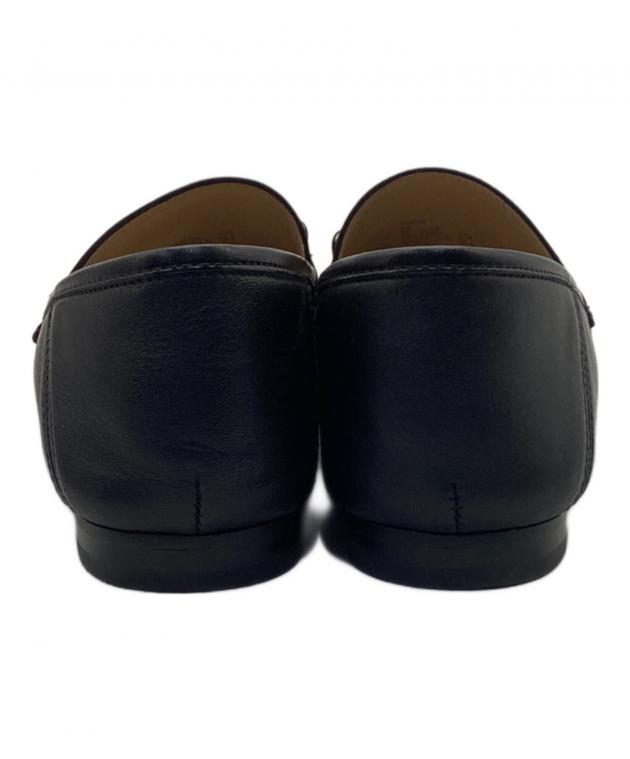 【未使用品】 COACH ローファー 22.5㎝ COACH ローファー スクエアトゥ スパッツォラートレザー ロゴ