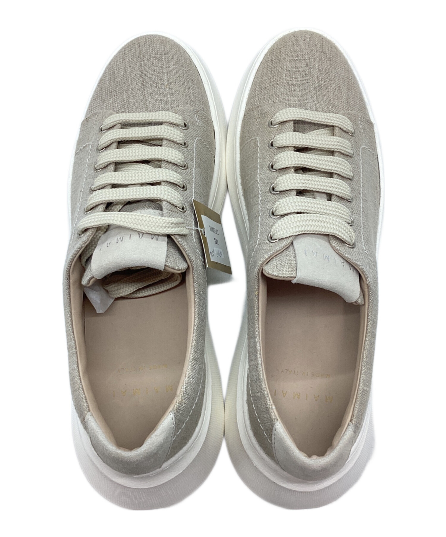 中古・古着通販】MAIMAI (マイマイ) スニーカー ベージュ サイズ:37 未