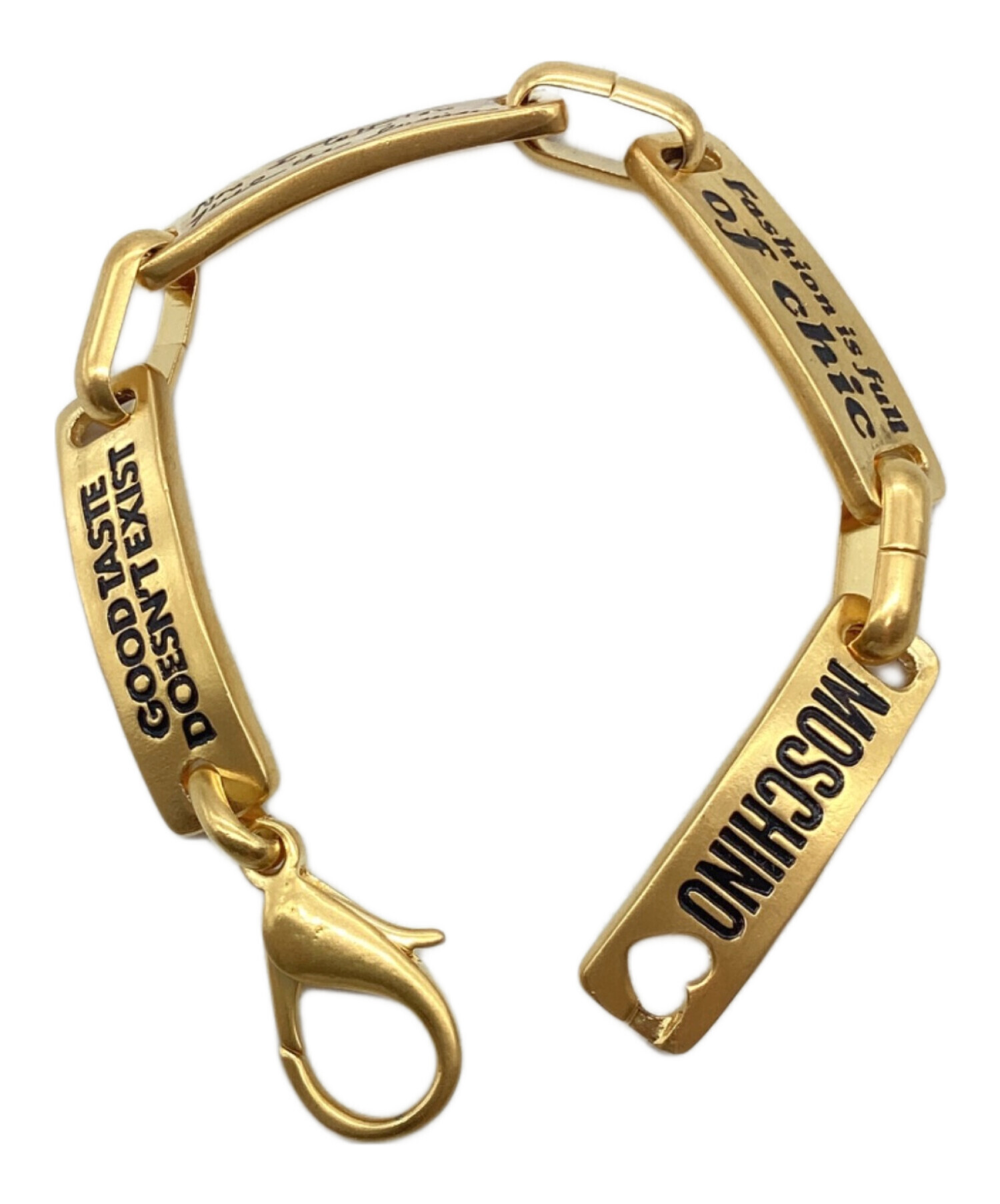 中古・古着通販】MOSCHINO (モスキーノ) ブレスレット ゴールド 中古・古着通販】MOSCHINO (モスキーノ) ブレスレット ゴールド