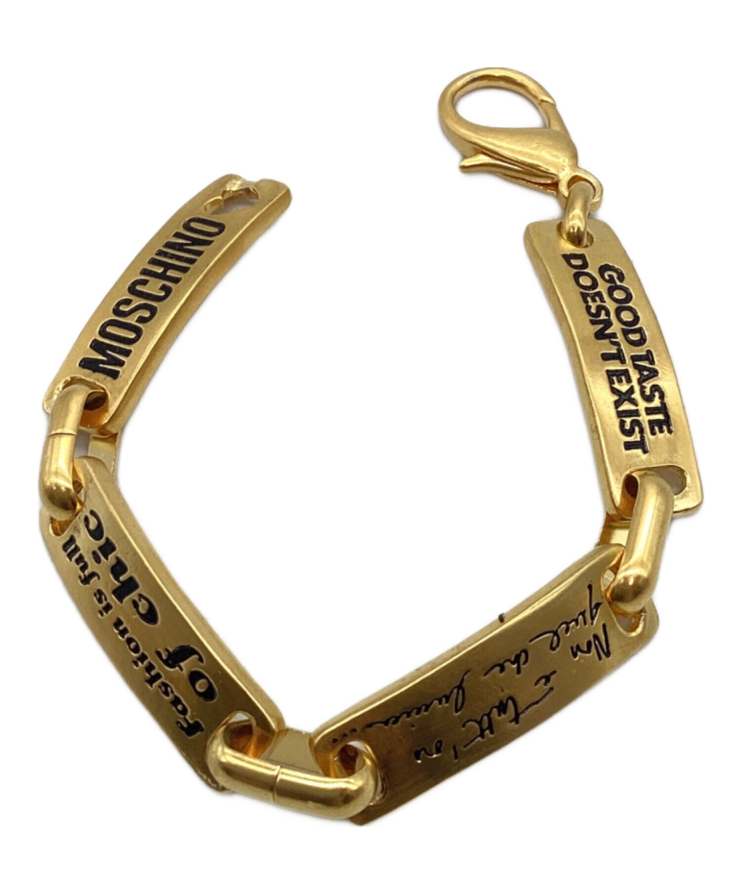 中古・古着通販】MOSCHINO (モスキーノ) ブレスレット ゴールド 