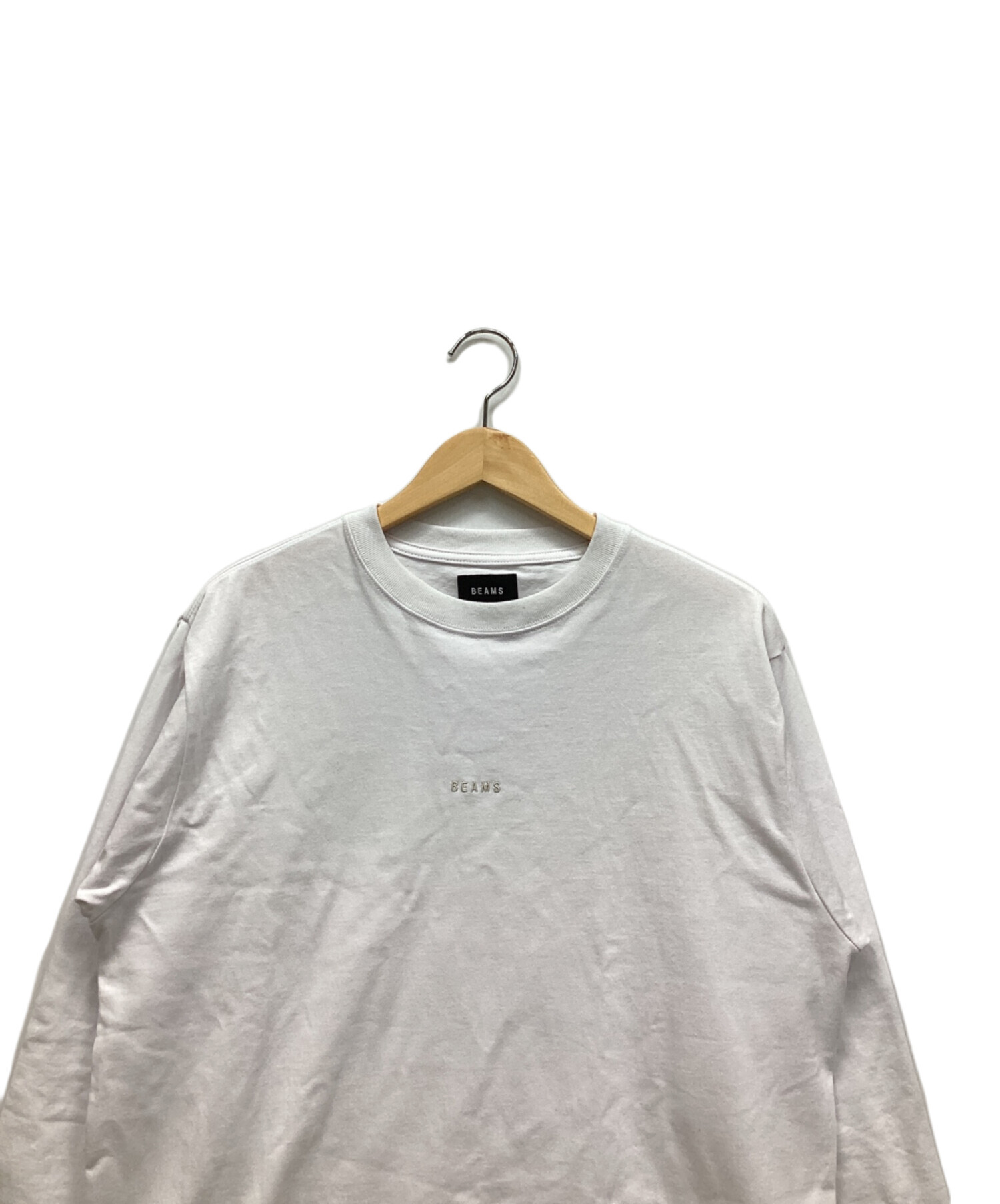 中古・古着通販】BEAMS (ビームス) 長袖カットソー ホワイト サイズ:M 