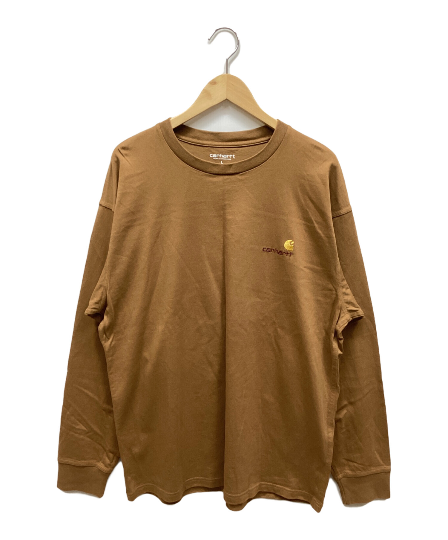 中古・古着通販】CarHartt (カーハート) 長袖カットソー ブラウン 