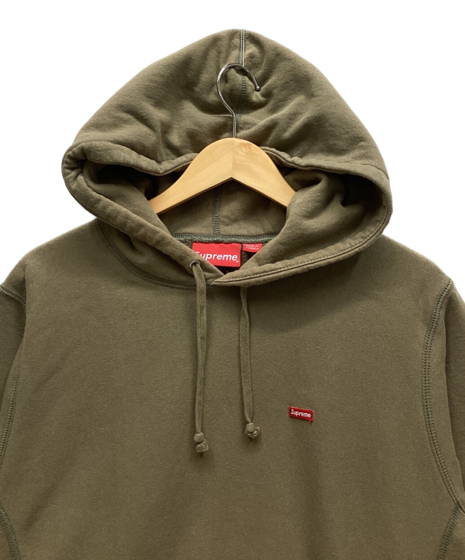 中古・古着通販】SUPREME (シュプリーム) スウェットパーカー カーキ