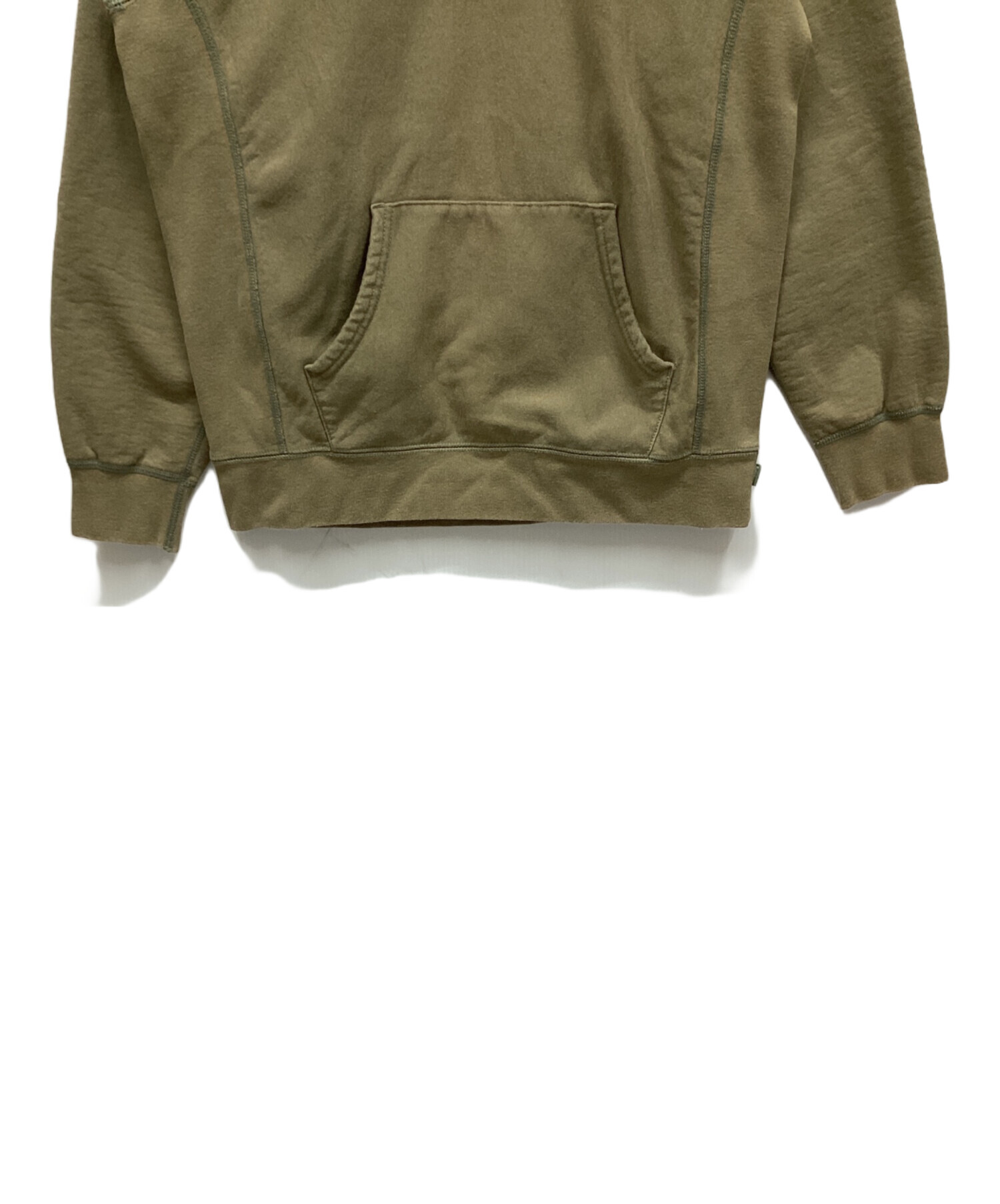中古・古着通販】SUPREME (シュプリーム) スウェットパーカー カーキ 