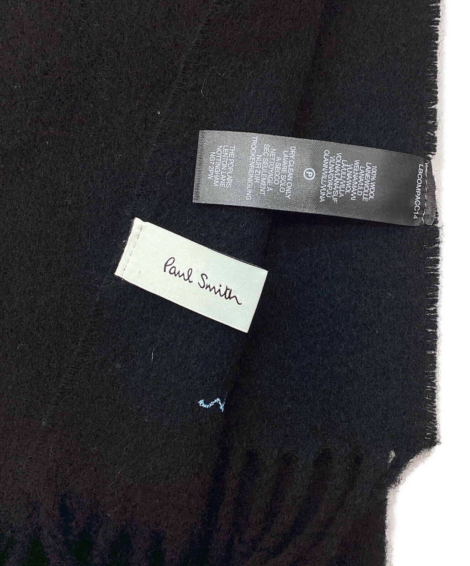 中古・古着通販】PAUL SMITH (ポールスミス) マフラー ブラック