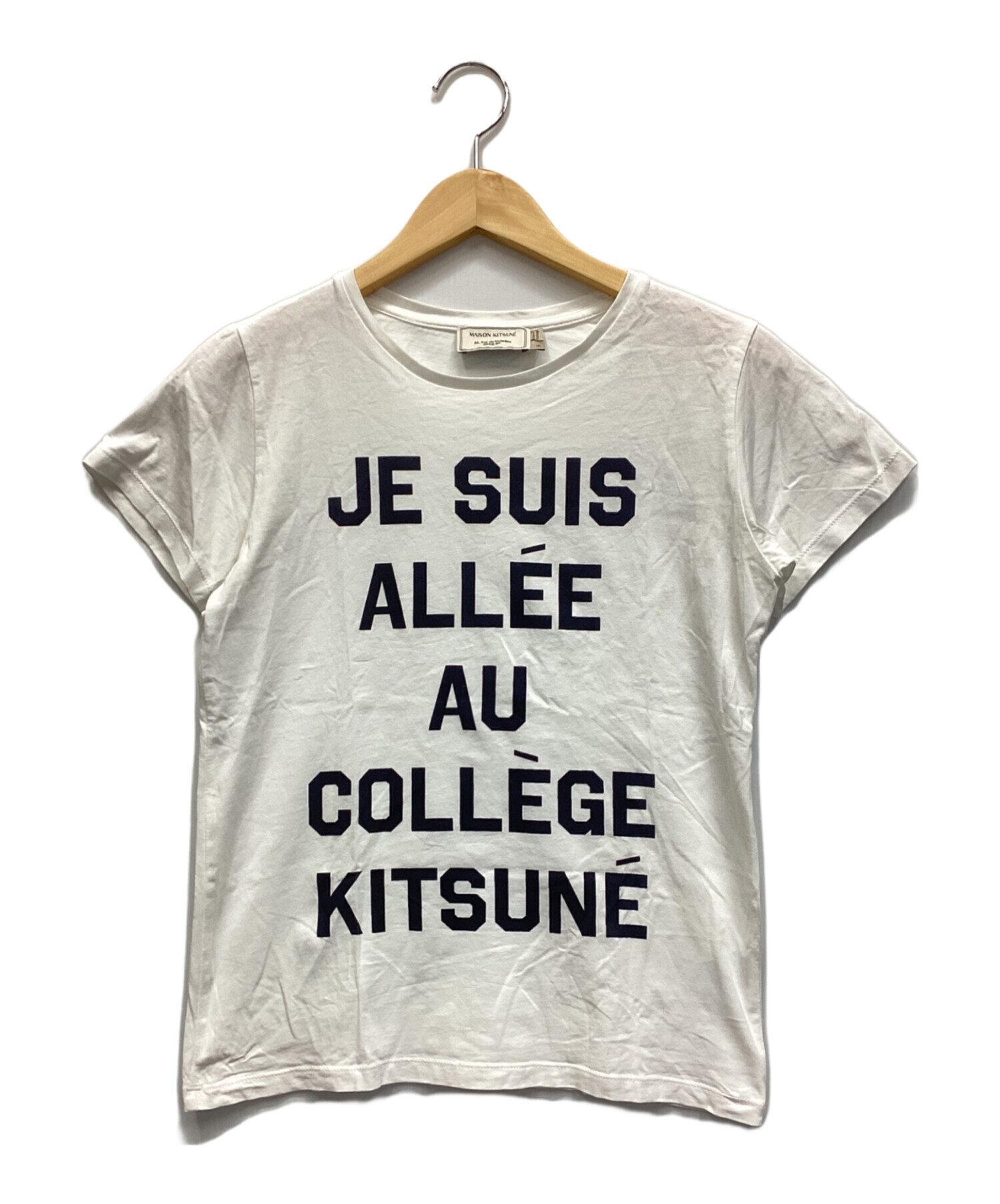 中古・古着通販】maison kitsune (メゾンキツネ) 半袖Tシャツ ホワイト 
