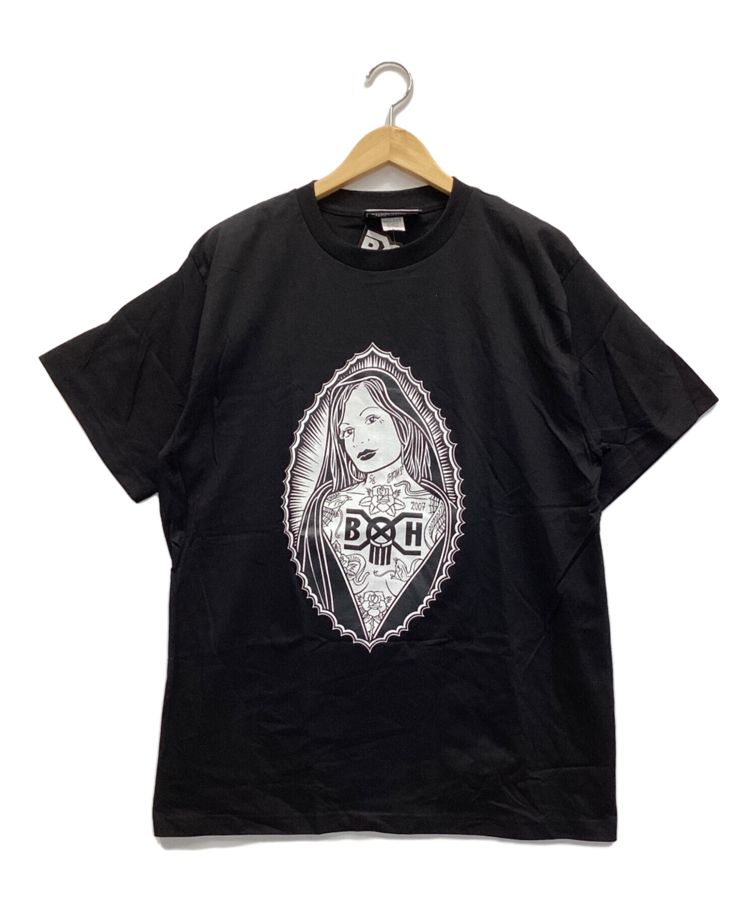 中古・古着通販】MADNESS (マッドネス) 半袖Tシャツ ブラック サイズ:L 