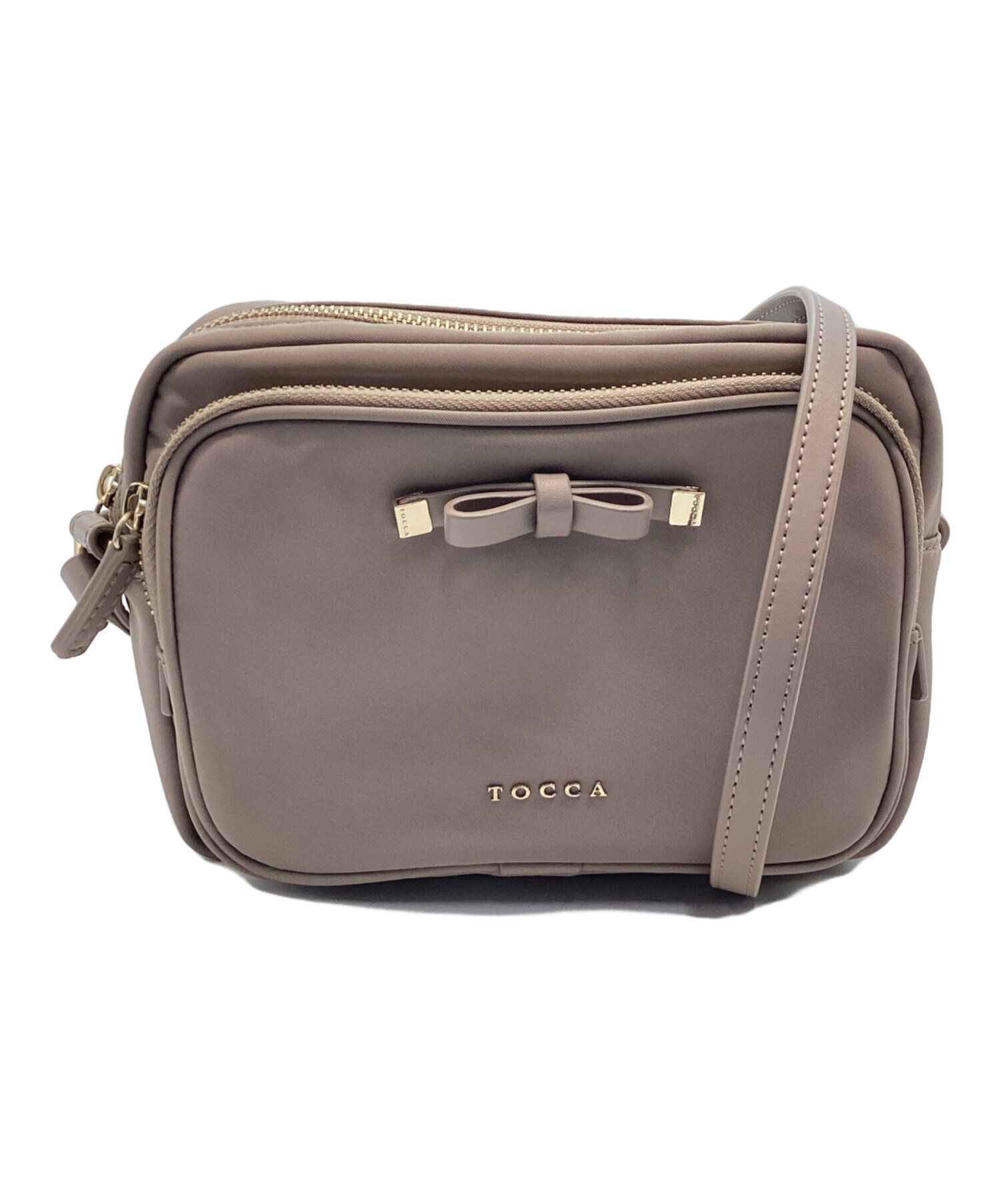 美品✨　TOCCA かごバッグ ショルダーバッググレージュ 中古・古着通販】TOCCA (トッカ) ショルダーバッグ グレージュ