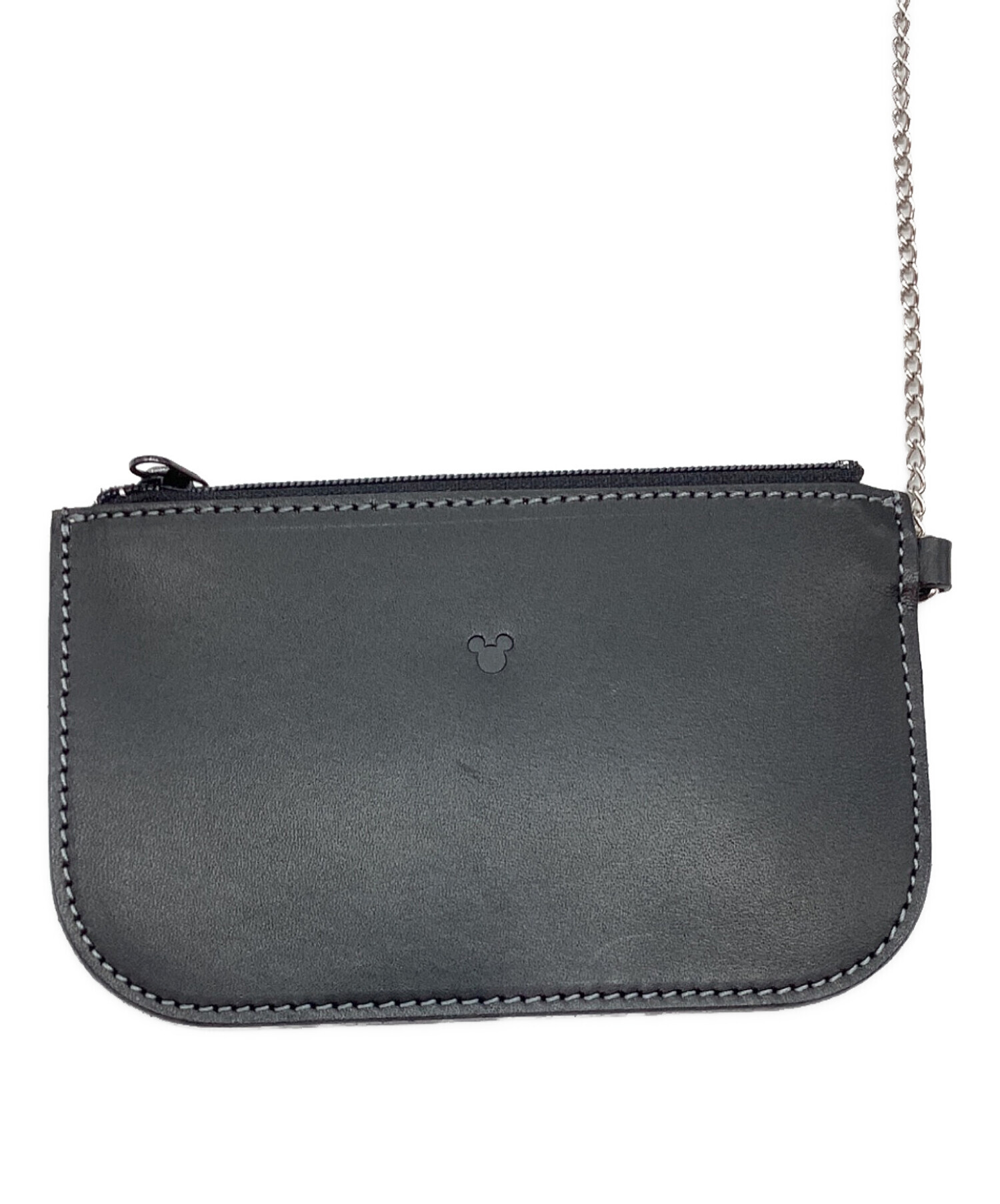 【超希少品】Kitamura×Disney コラボ　レザー　ショルダーバッグ　黒 キタムラ ディズニーコラボ ショルダーバッグ ブラック レザー コイン