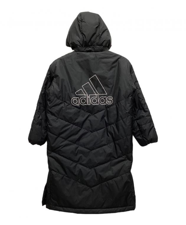 中古・古着通販】adidas (アディダス) ベンチコート ブラック サイズ