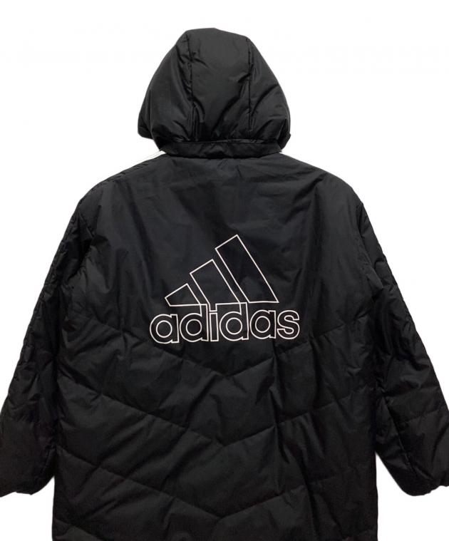 中古・古着通販】adidas (アディダス) ベンチコート ブラック サイズ