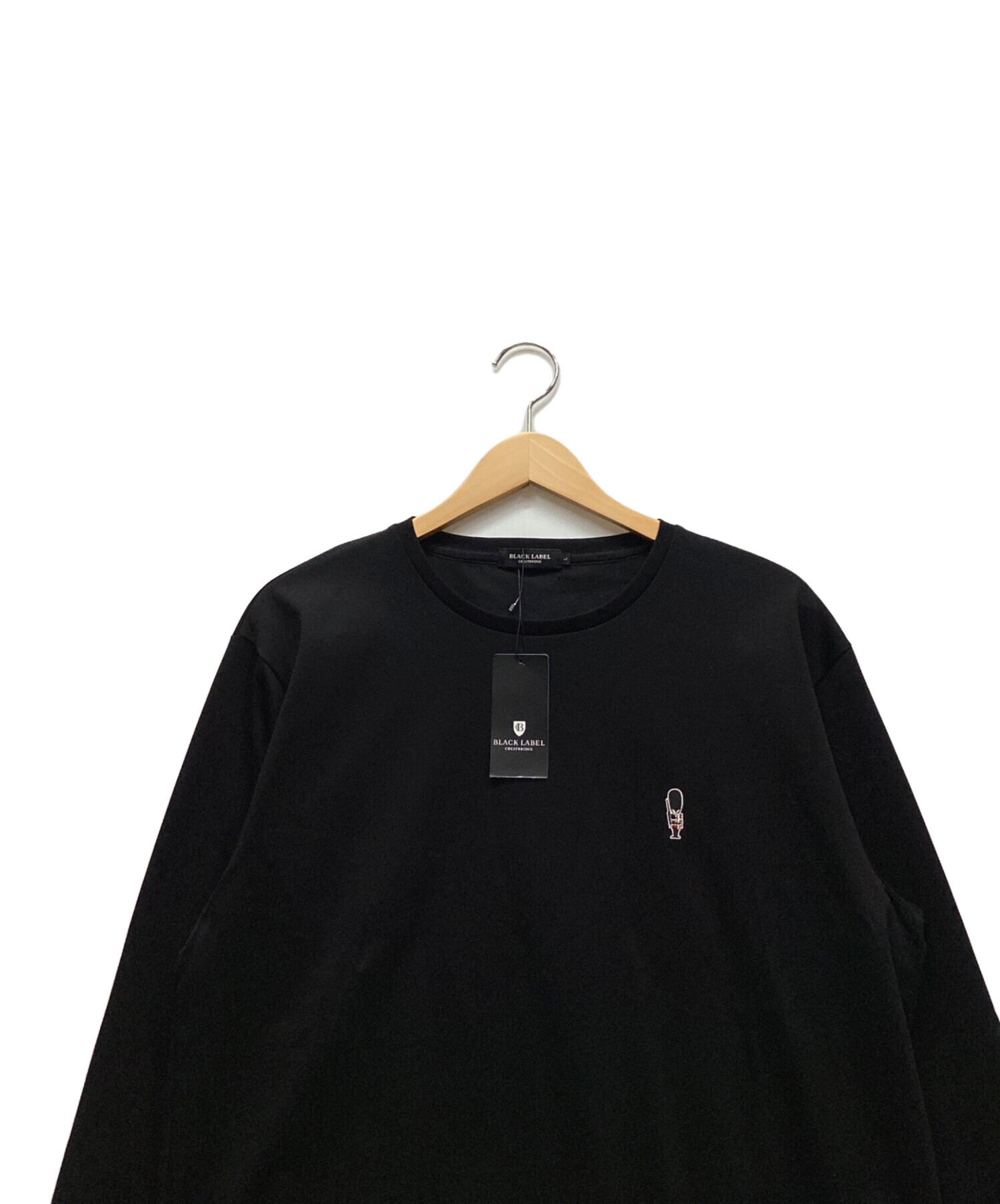 【新品】ブラックレーベルクレストブリッジ　カットソー　M　黒　バーバリー　394 中古・古着通販】BLACK LABEL CRESTBRIDGE (ブラックレーベル