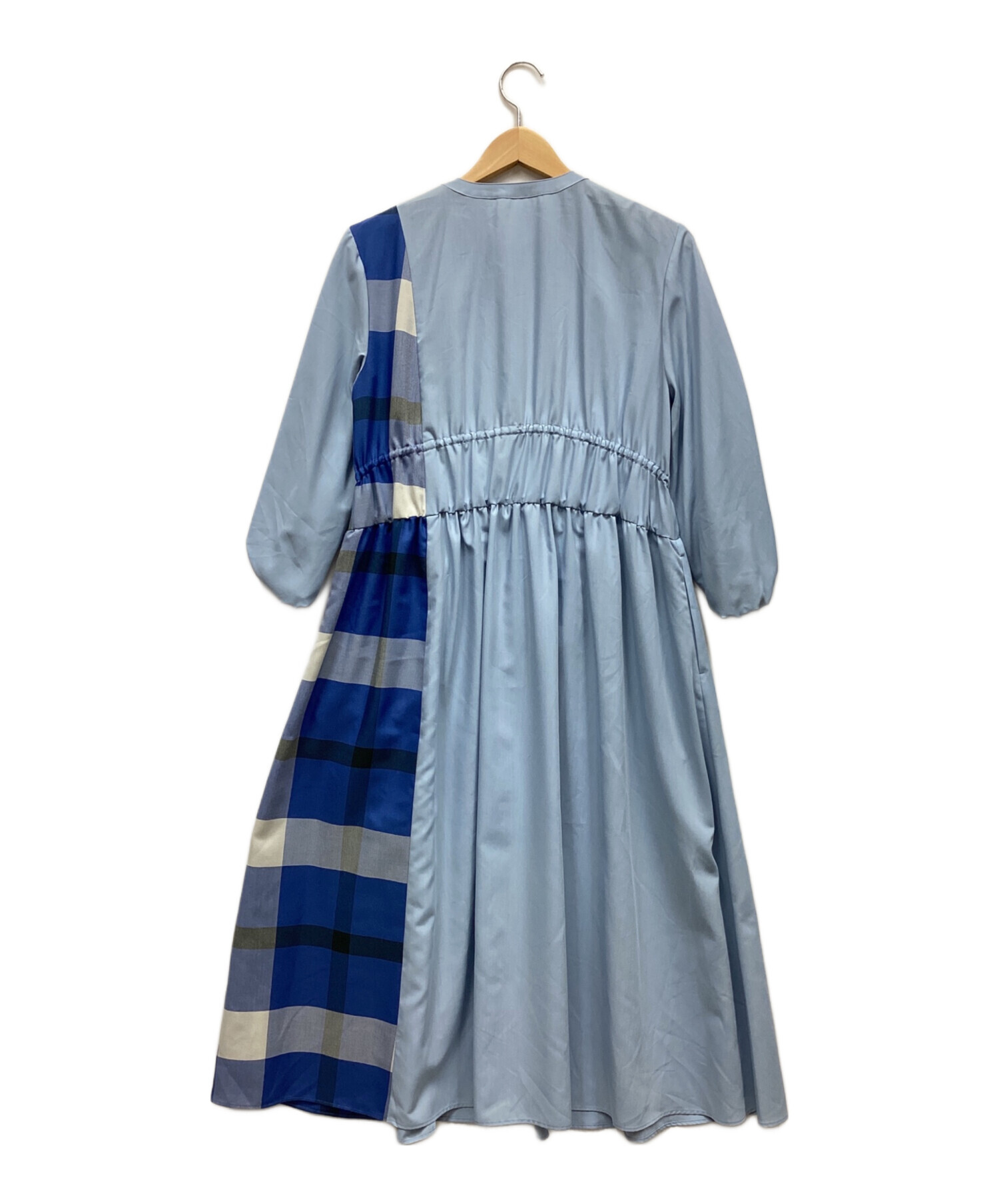 【新品】BLUE LABEL CRESTBRIDGE チェック ワンピース長袖 中古・古着通販】BLUE LABEL CRESTBRIDGE (ブルーレーベル