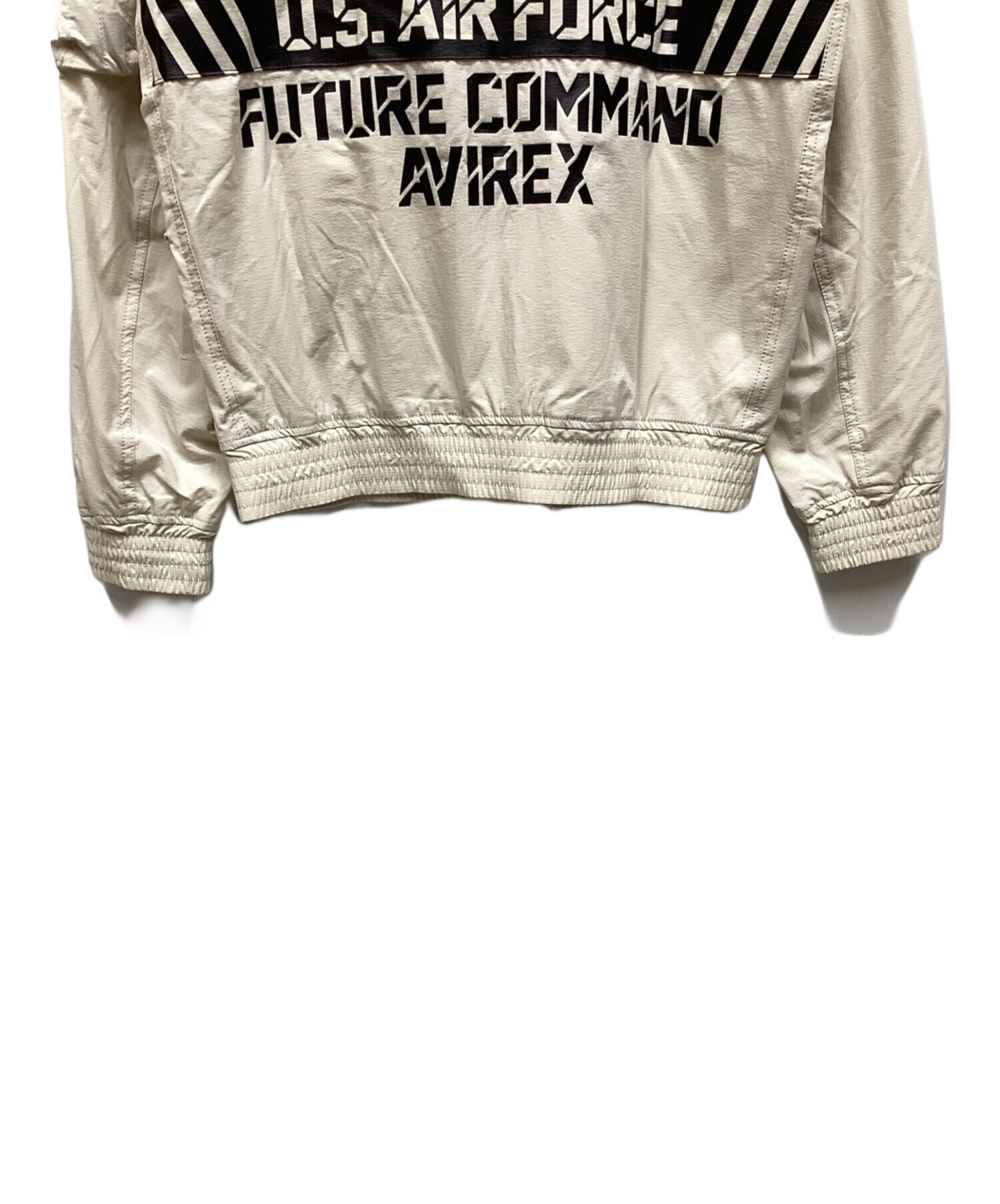 AVIREX 　ナイロンジャケット　ミリタリー　ホワイト　L 稀少　レア 中古・古着通販】AVIREX (アヴィレックス) ナイロンジャケット