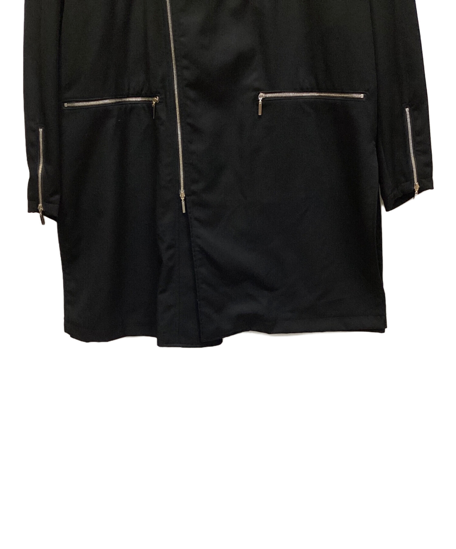 中古・古着通販】TAAKK (ターク) ウールジップコート ブラック サイズ