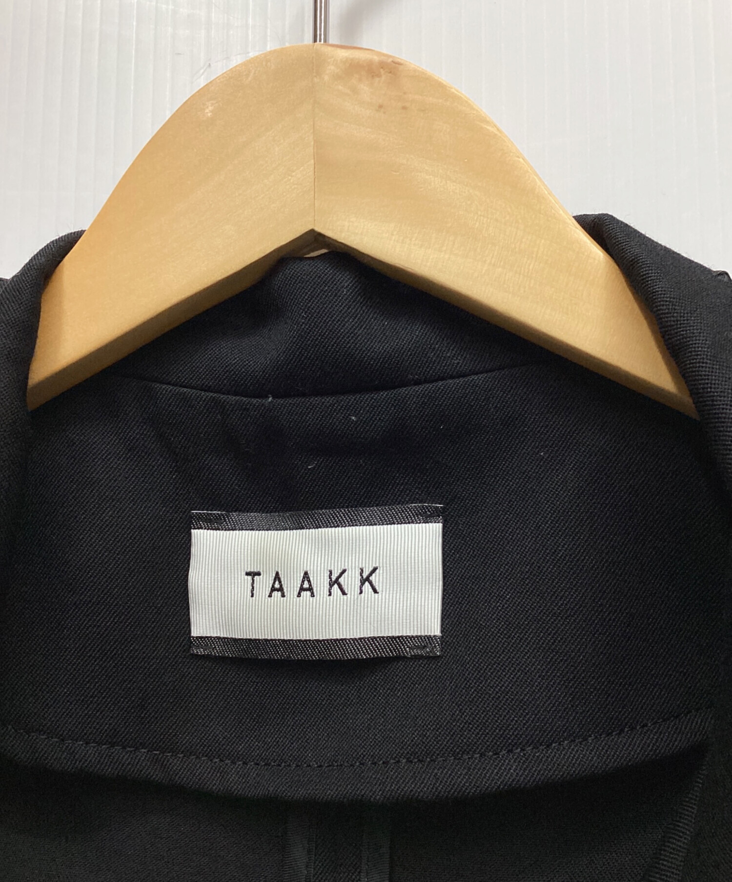 中古・古着通販】TAAKK (ターク) ウールジップコート ブラック サイズ