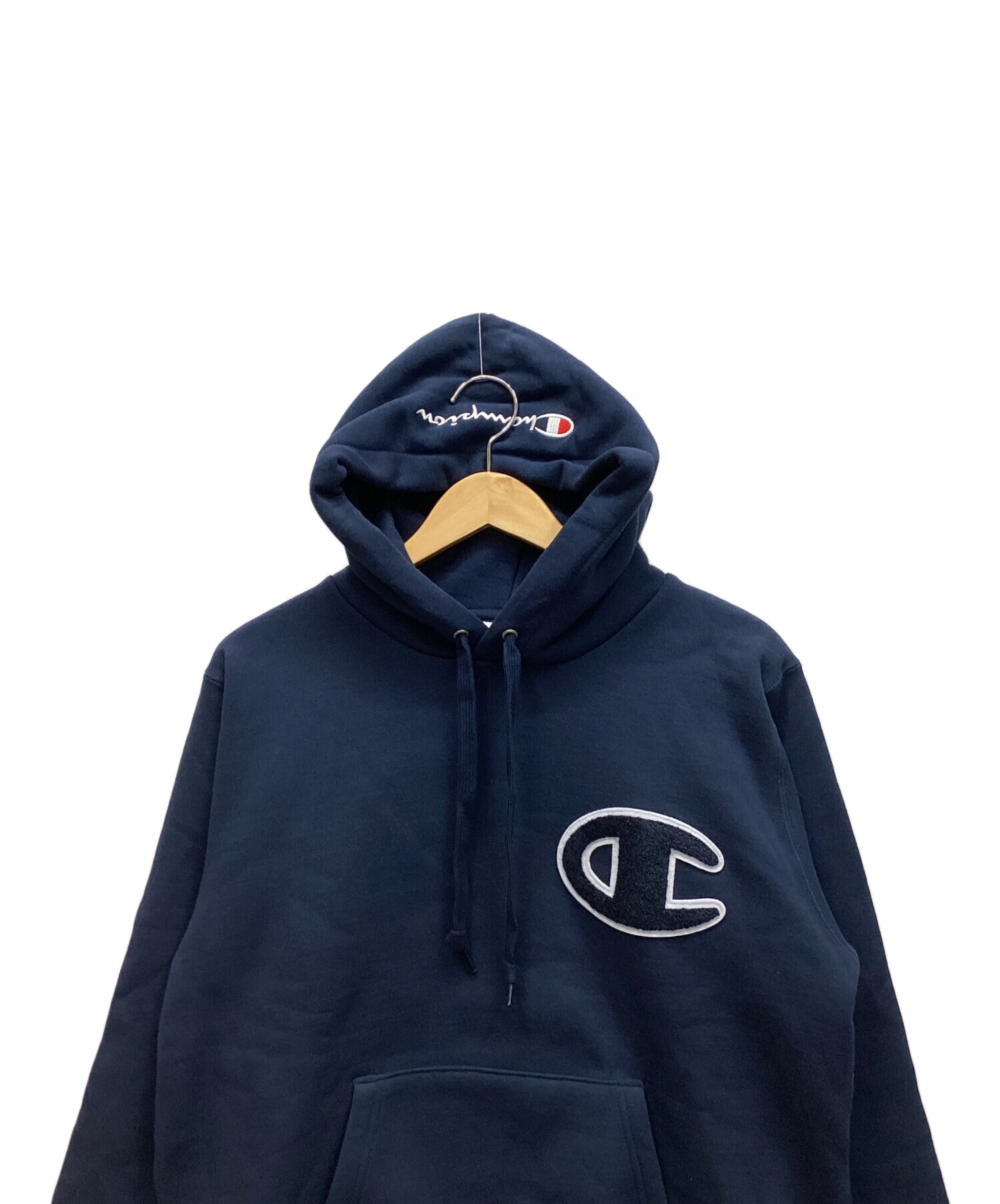 中古・古着通販】Champion (チャンピオン) パーカー ネイビー サイズ:M 