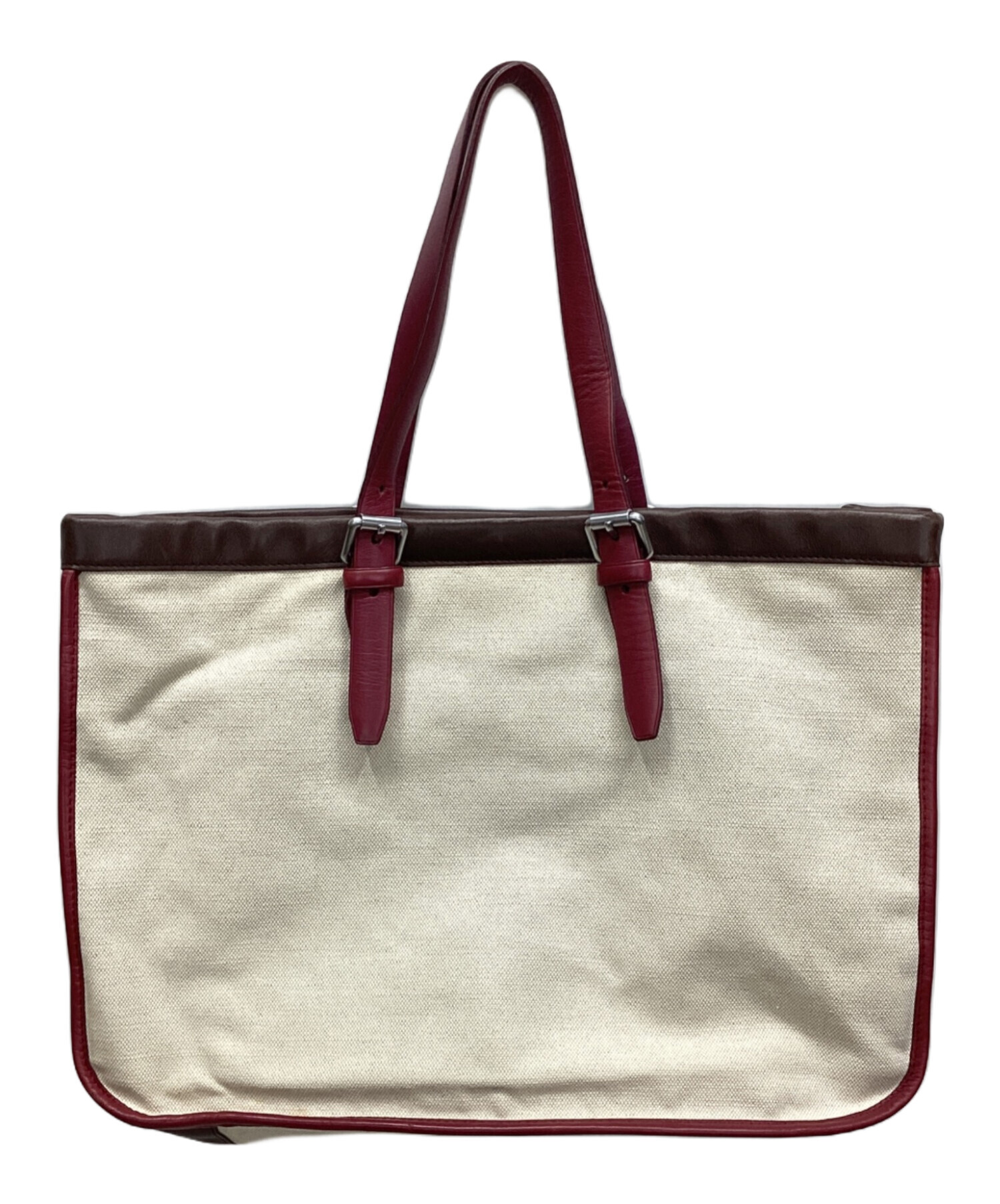 中古・古着通販】LONGCHAMP (ロンシャン) トートバッグ ホワイト