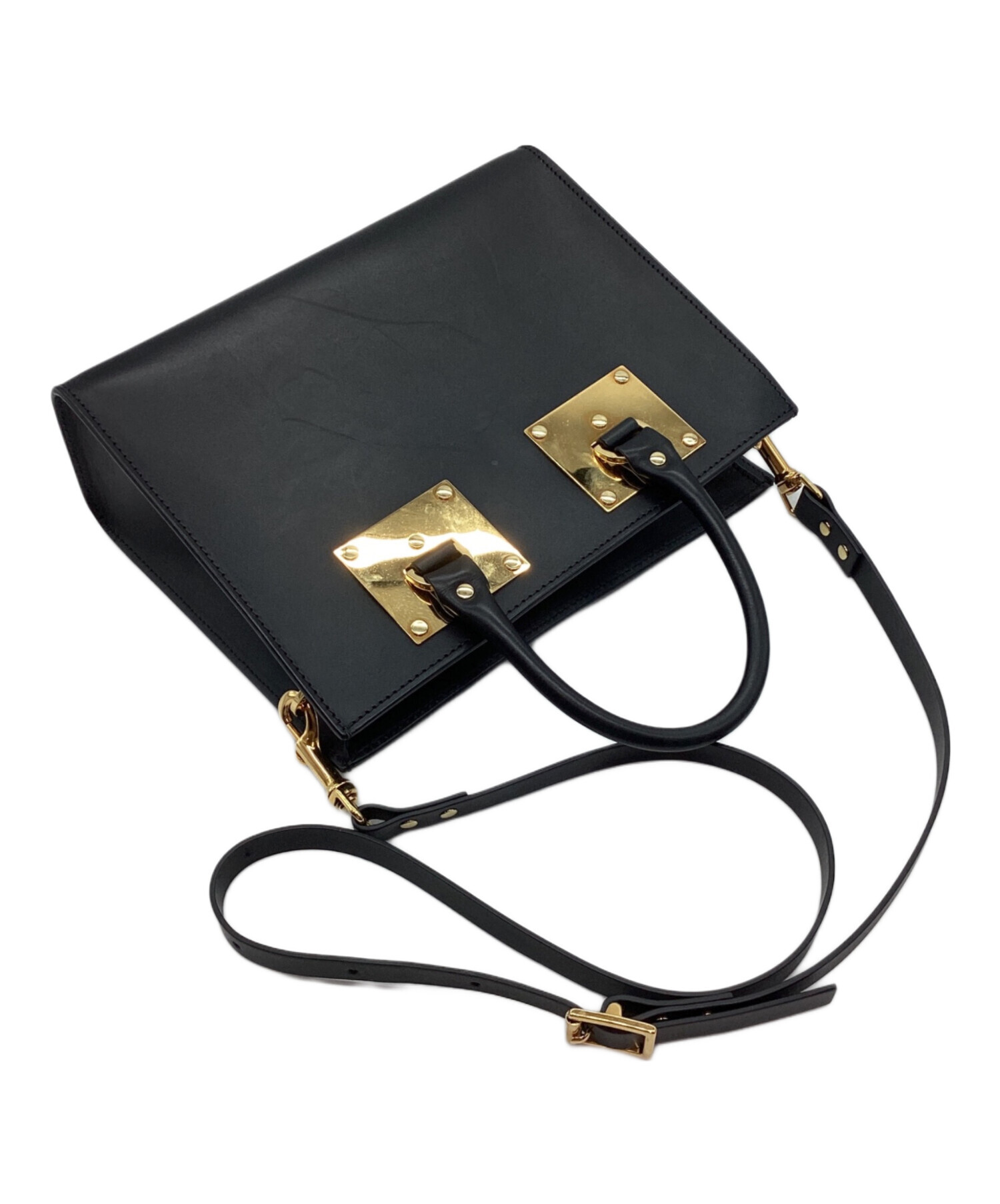 【 sasaki】SOPHIE HULME 2way ハンドバッグ SOPHIE HULME 2WAY トートバック ショルダーバッグ ブラウン｜Yahoo