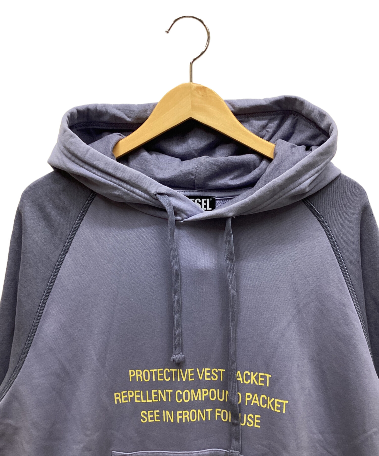 中古・古着通販】DIESEL (ディーゼル) パーカー ブルー サイズ 中古・古着通販】DIESEL (ディーゼル) パーカー ブルー サイズ