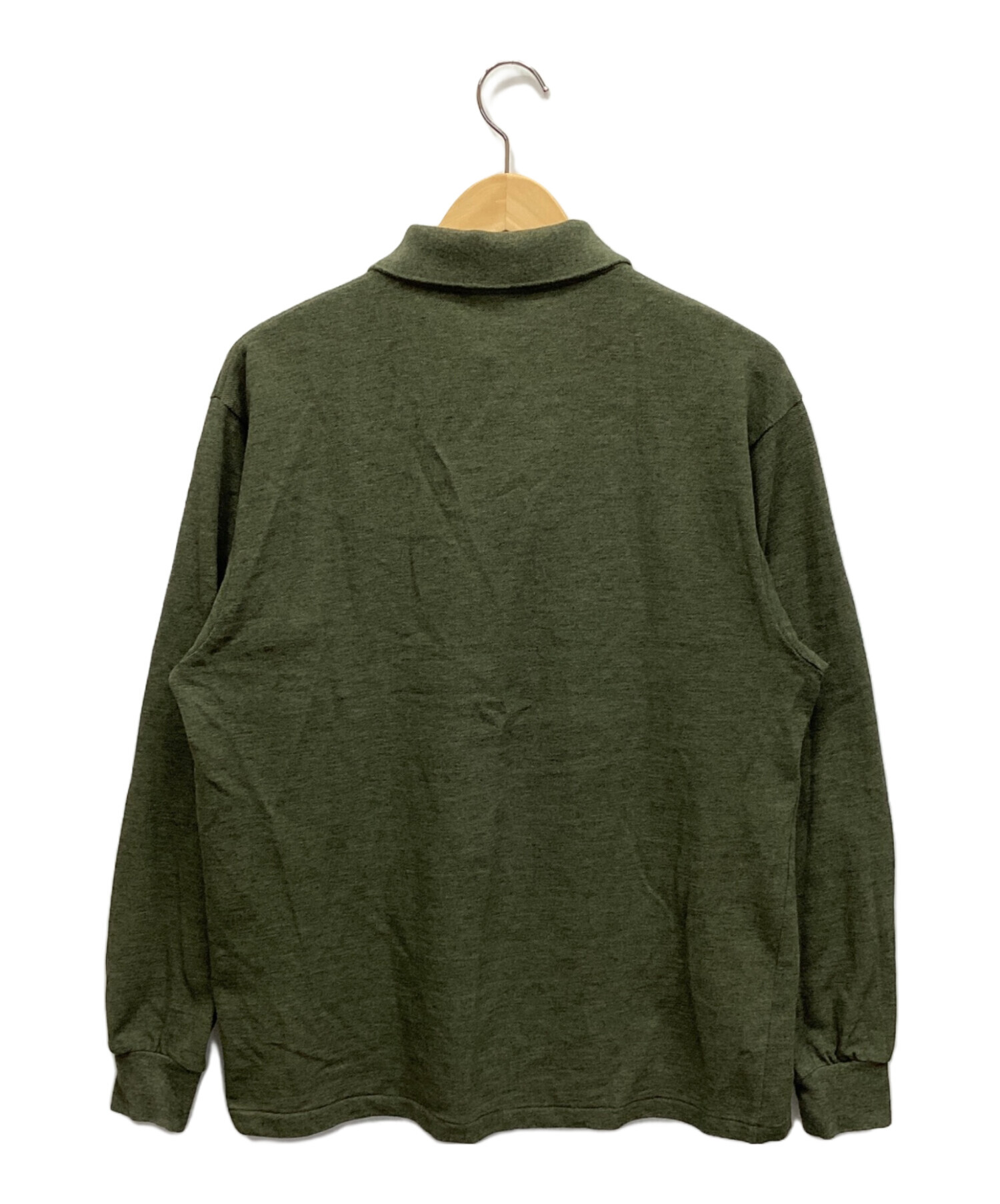 中古・古着通販】LACOSTE (ラコステ) 長袖ポロシャツ カーキ サイズ