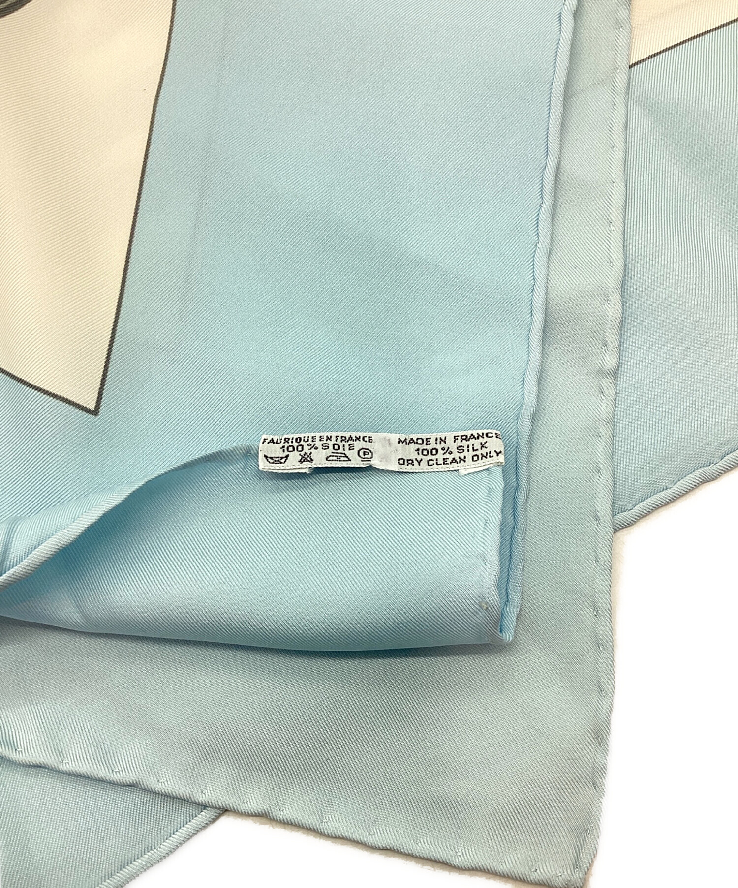 中古・古着通販】HERMES (エルメス) シルクスカーフ ブルー｜ブランド