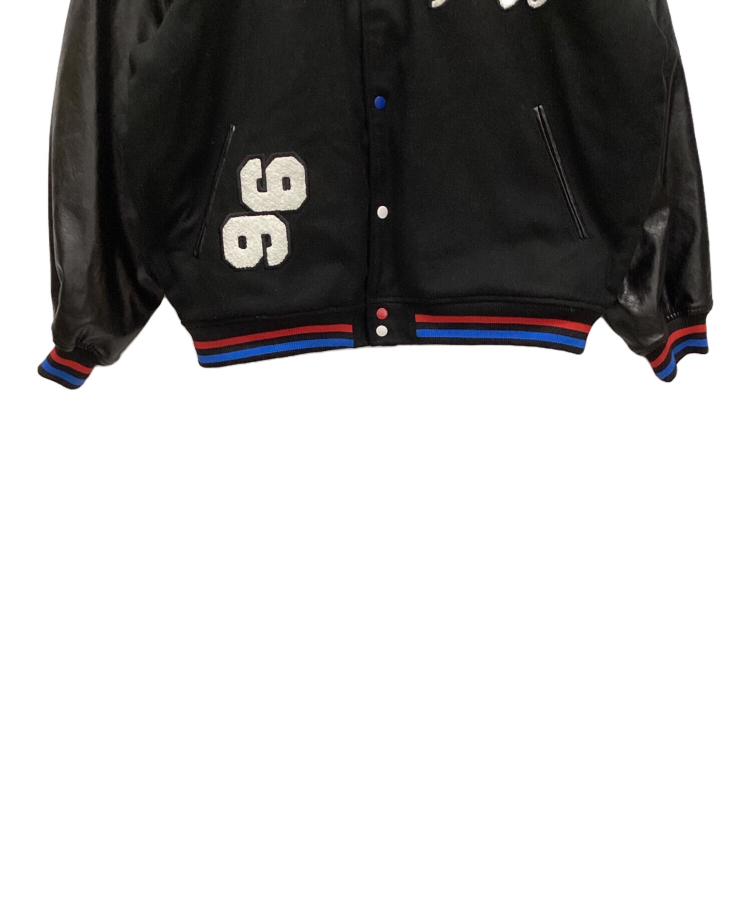 中古・古着通販】GALFY (ガルフィー) スタジャン ブラック サイズ:XL