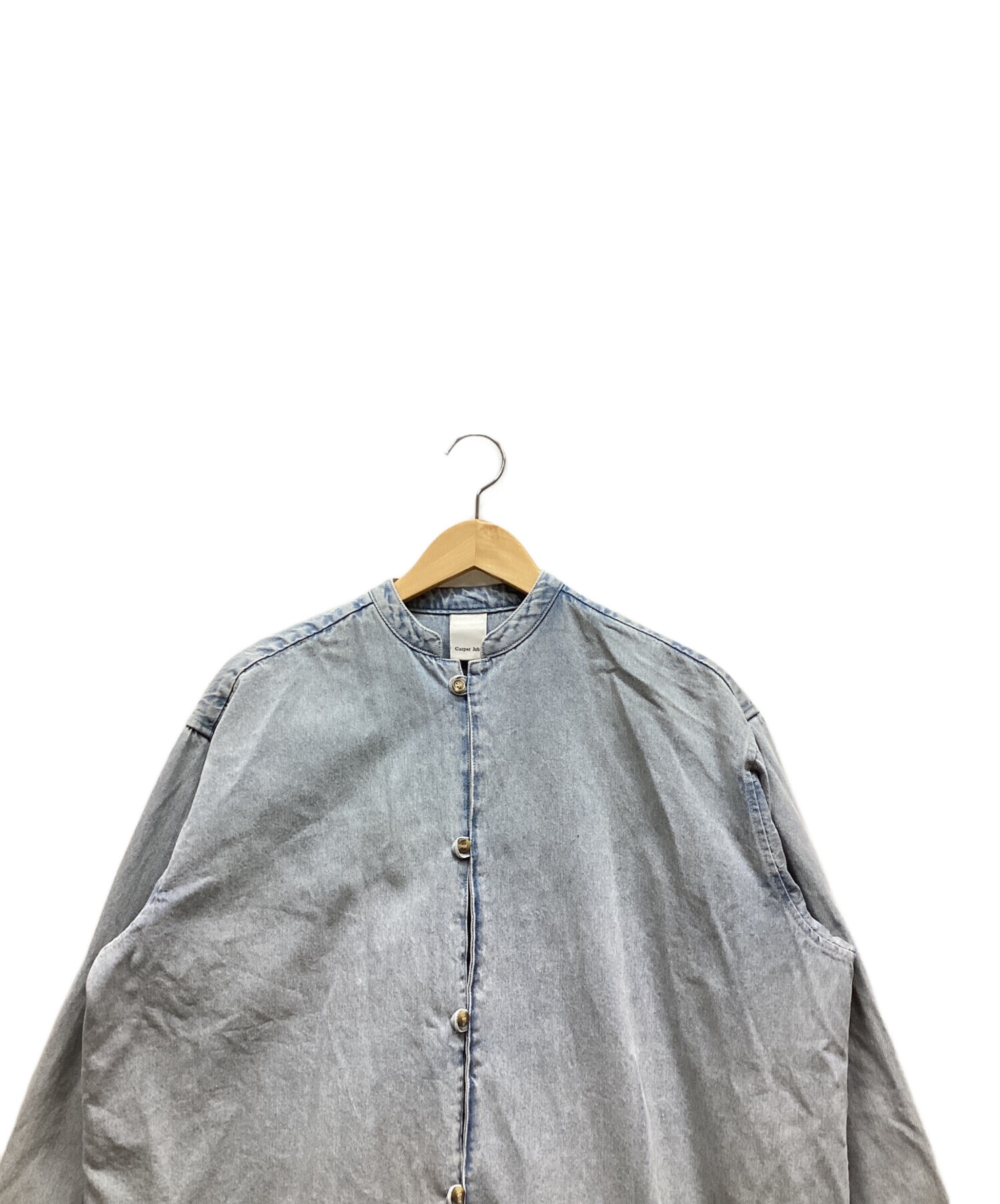 中古・古着通販】Casper John (キャスパージョン) ノーカラーデニム 