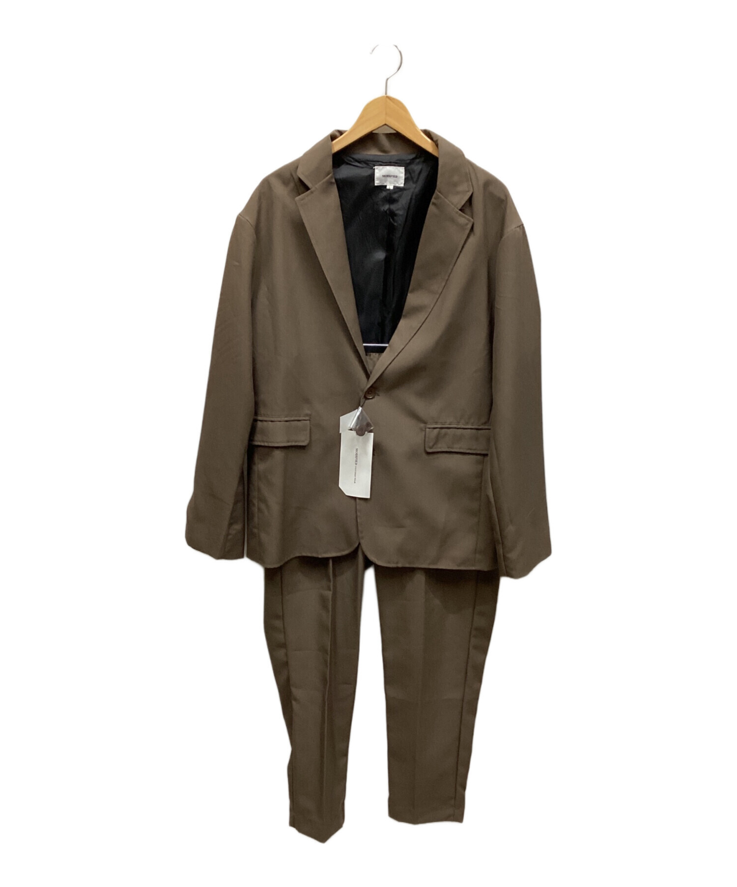 中古・古着通販】MODIFIED (MODIFIED) セットアップ ブラウン サイズ:L