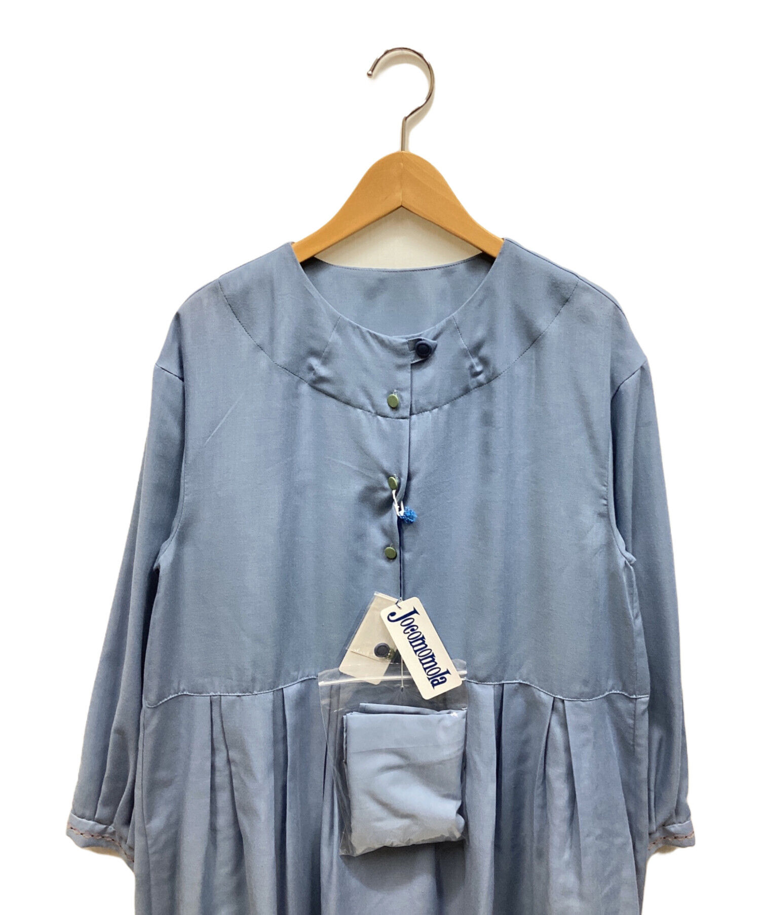 中古・古着通販】Jocomomola (ホコモモラ) 長袖ワンピース ブルー