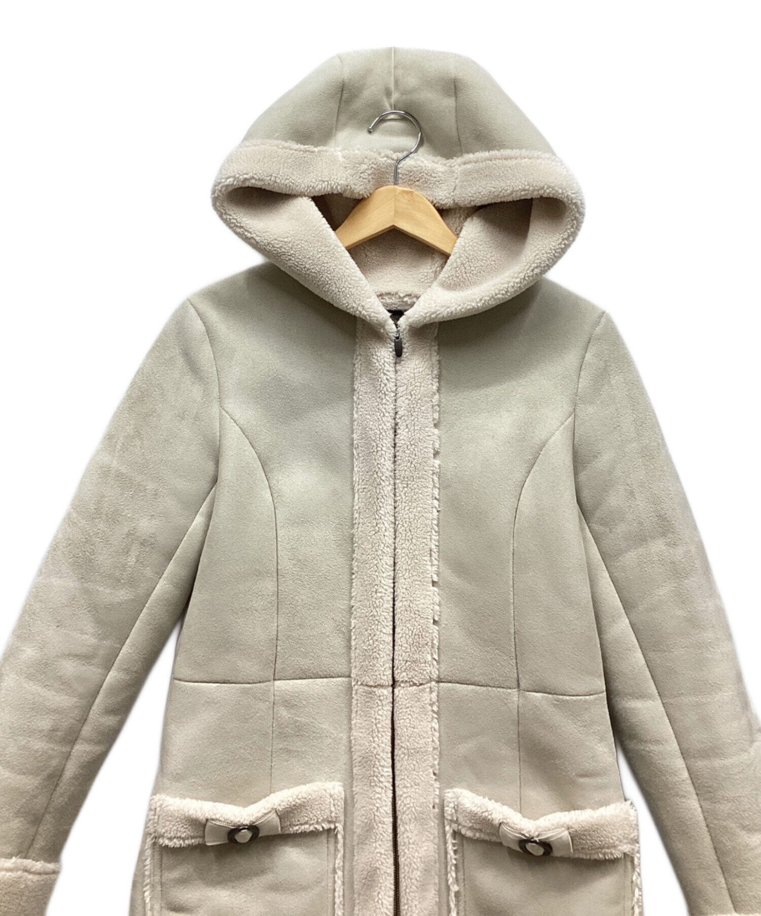 中古・古着通販】TOCCA (トッカ) フェイクムートンコート ベージュ