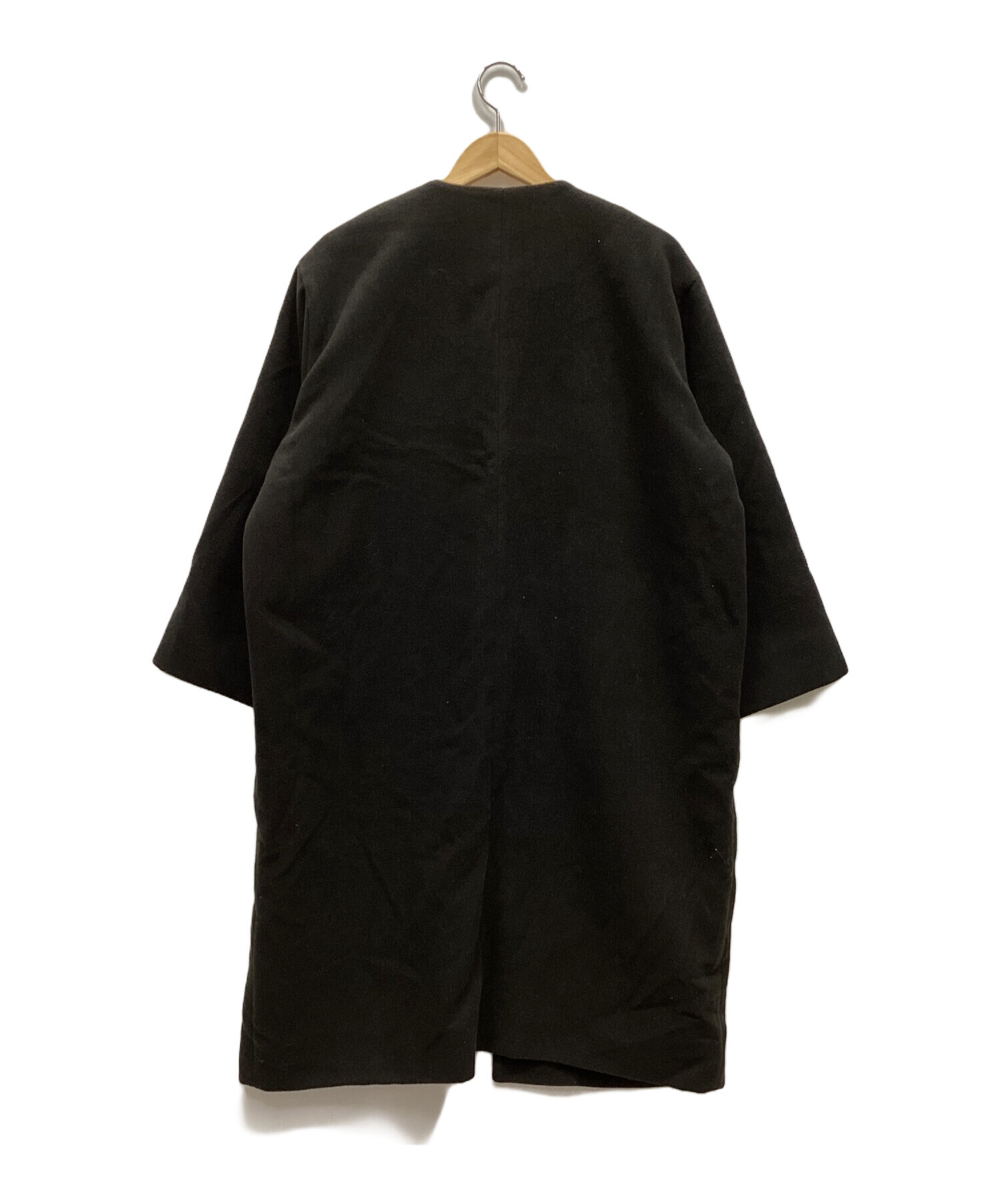 中古・古着通販】Mila Owen (ミラオーウェン) ロングコート ブラック