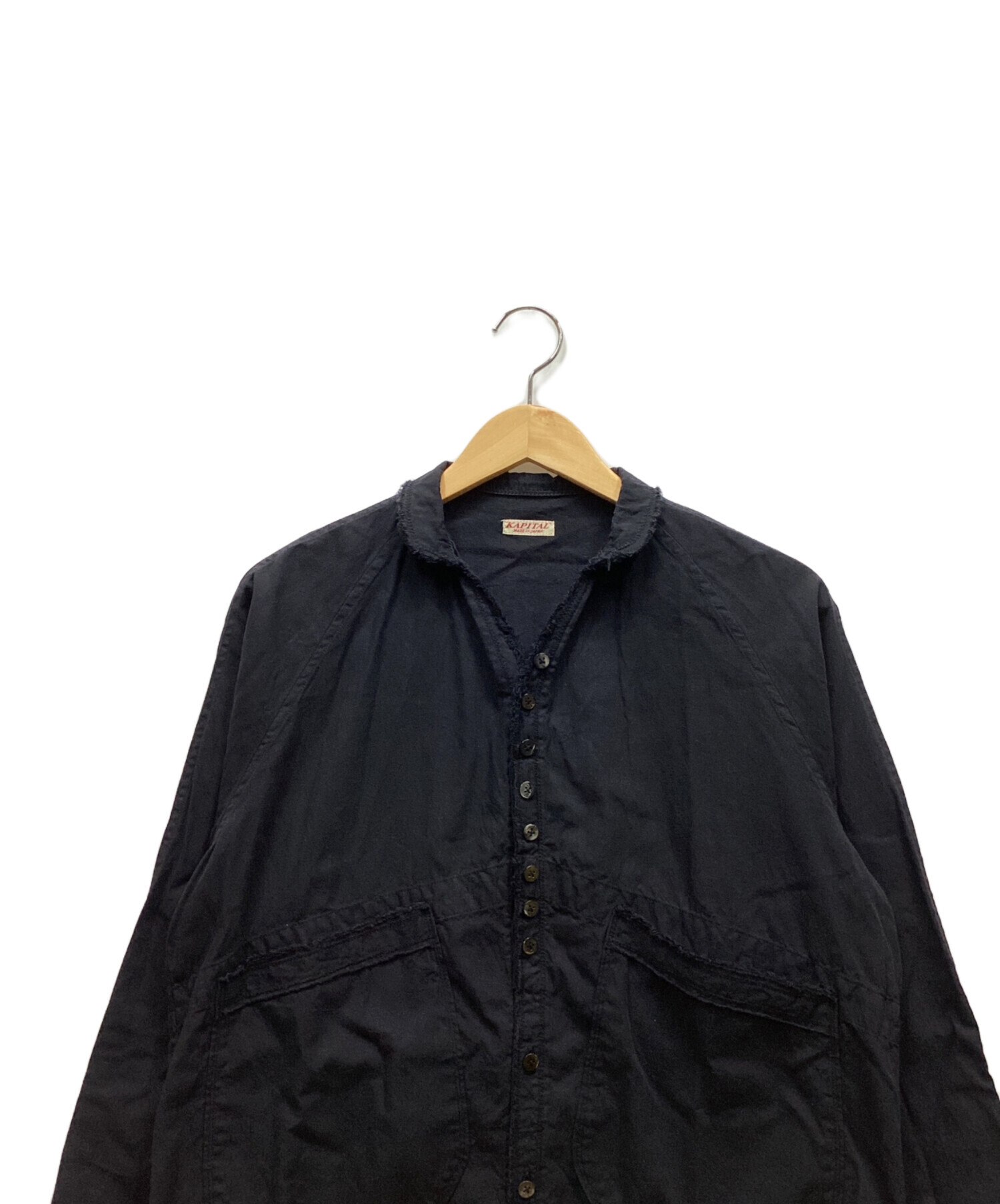 KAPITAL キャピタル フリンジ シャツ 中古・古着通販】KAPITAL (キャピタル) ガーゼリネンヘリンボン