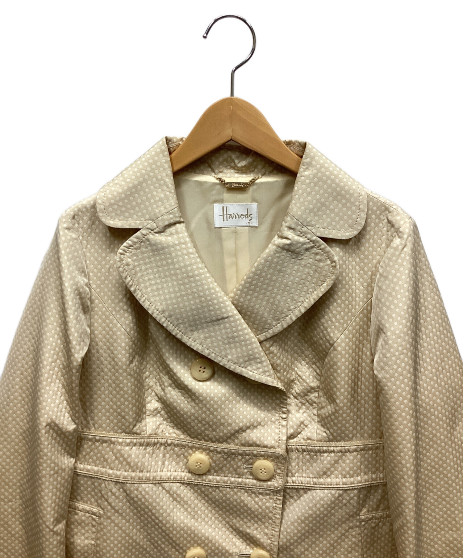 中古・古着通販】Harrods (ハロッズ) コート ベージュ サイズ:2