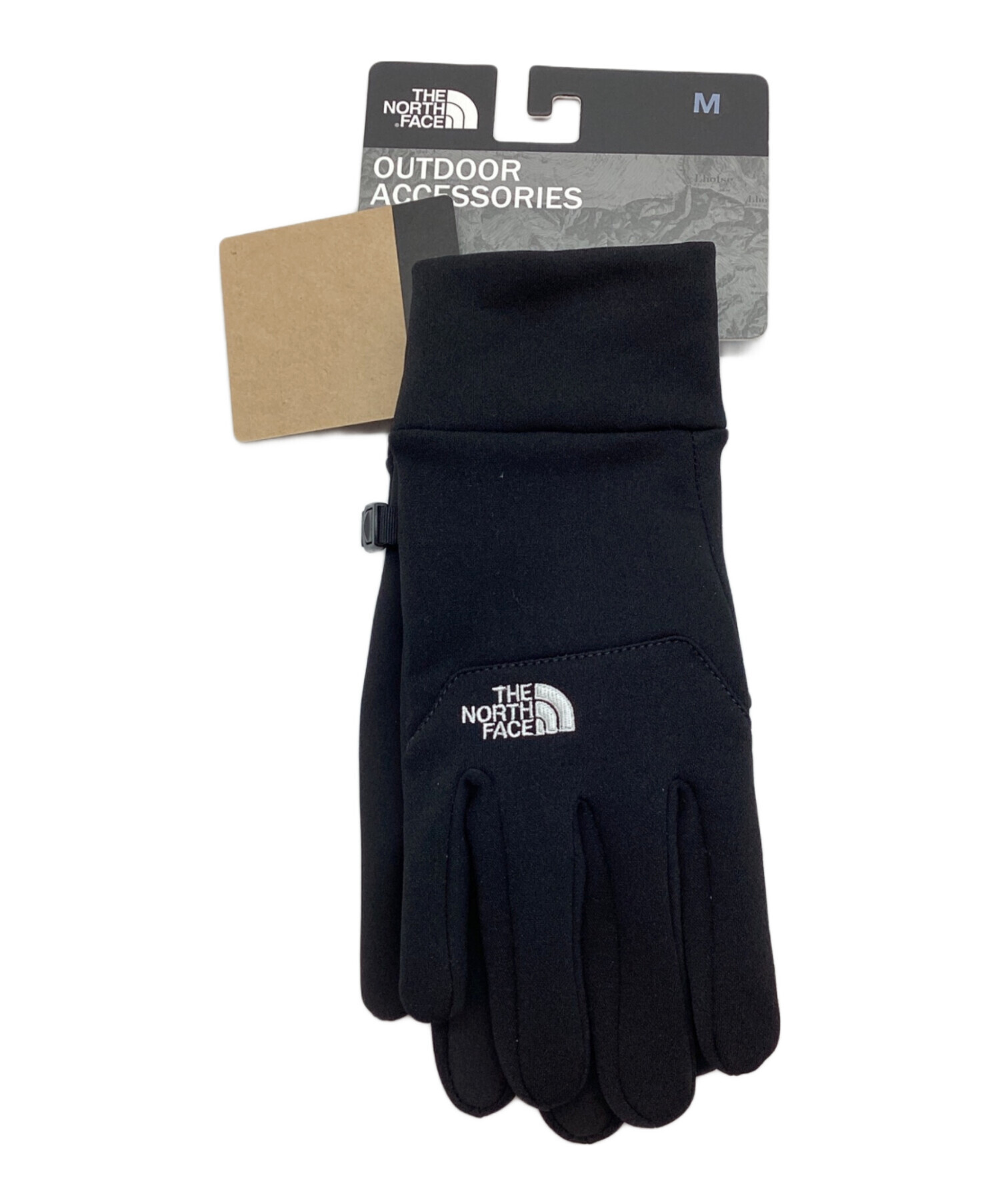 THE NORTH FACE グローブ グレー/ブラック　レザー　未使用 THE NORTH FACE - 未使用 ノースフェイス イーチップグローブ グレー