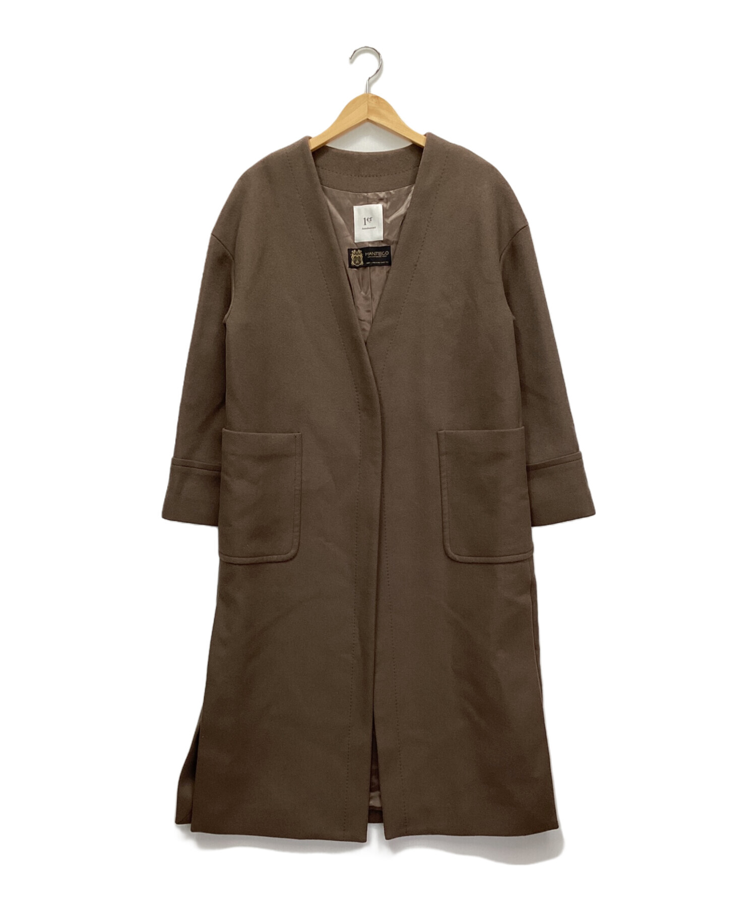 1er arrondissement ノーカラーコート 中古・古着通販】1er 1er arrondissement ノーカラーコート 中古・古着通販】1er