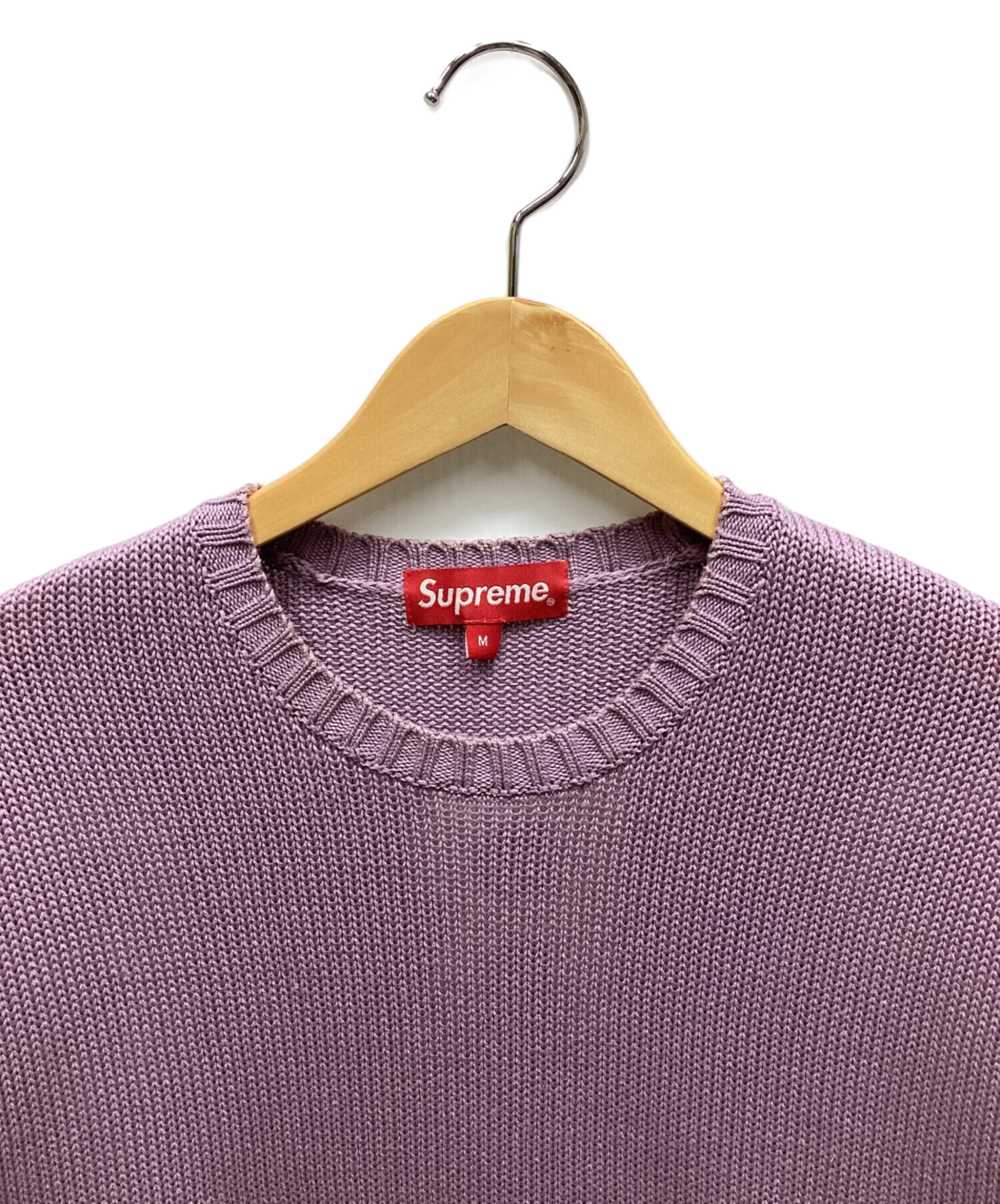 中古・古着通販】SUPREME (シュプリーム) 厚手ニット パープル サイズ 