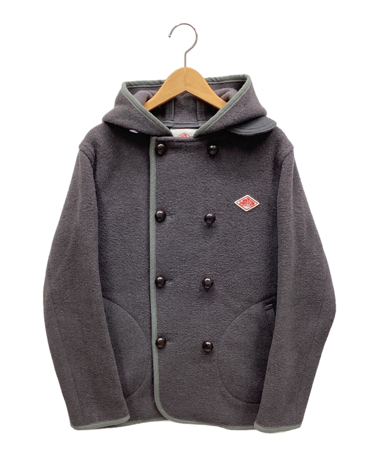 DANTONウールモッサコート36 グレー美品❗️ 美品】DANTON サイズ36ウールコート ダークグレー ダントン ウール