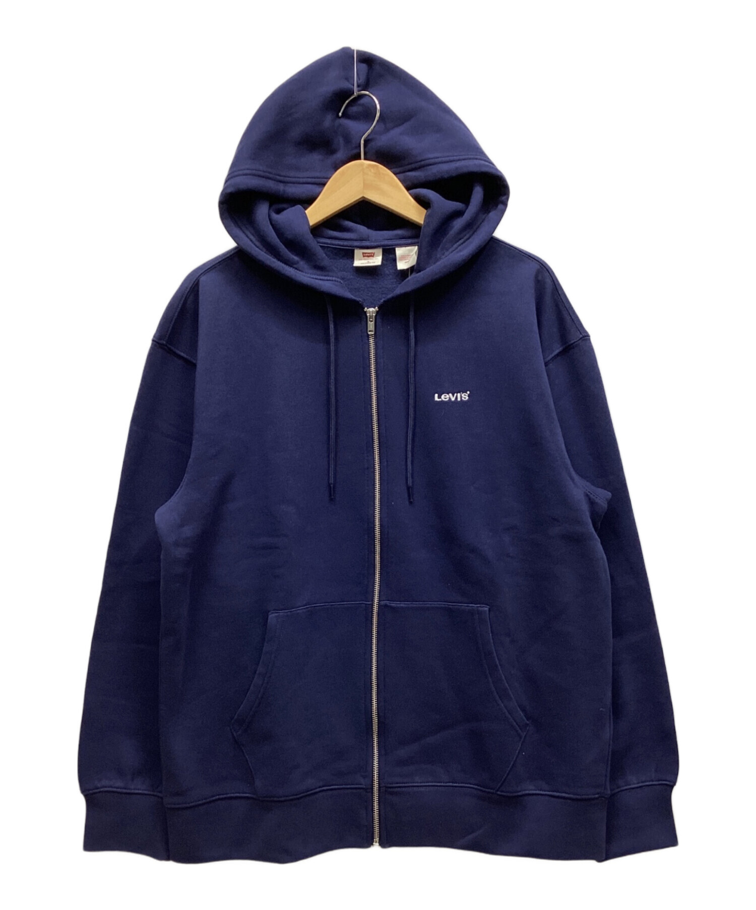 中古・古着通販】LEVI'S (リーバイス) ジップパーカー ネイビー サイズ